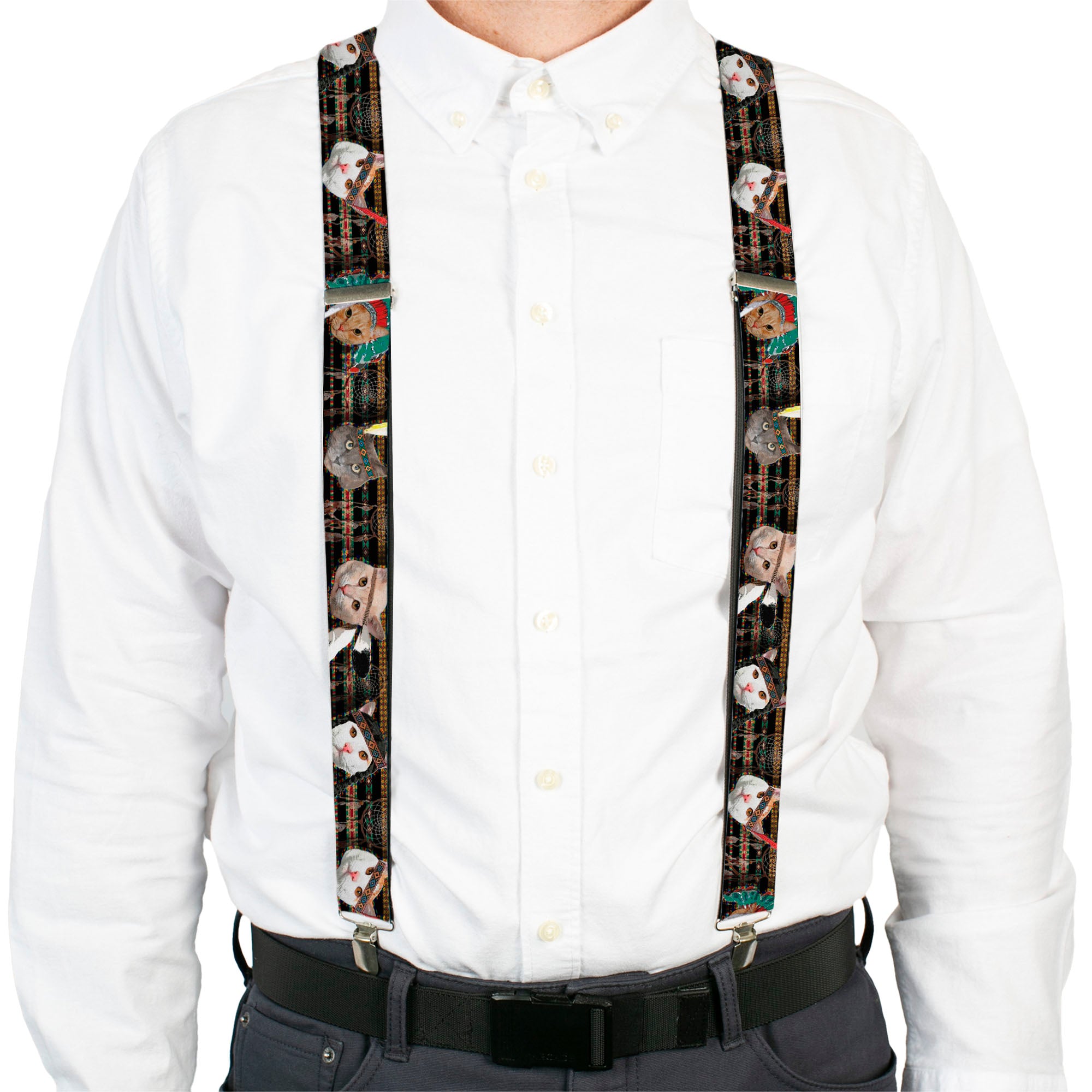 Suspenders - Dream Catcher Cats Suspenders Buckle-Down