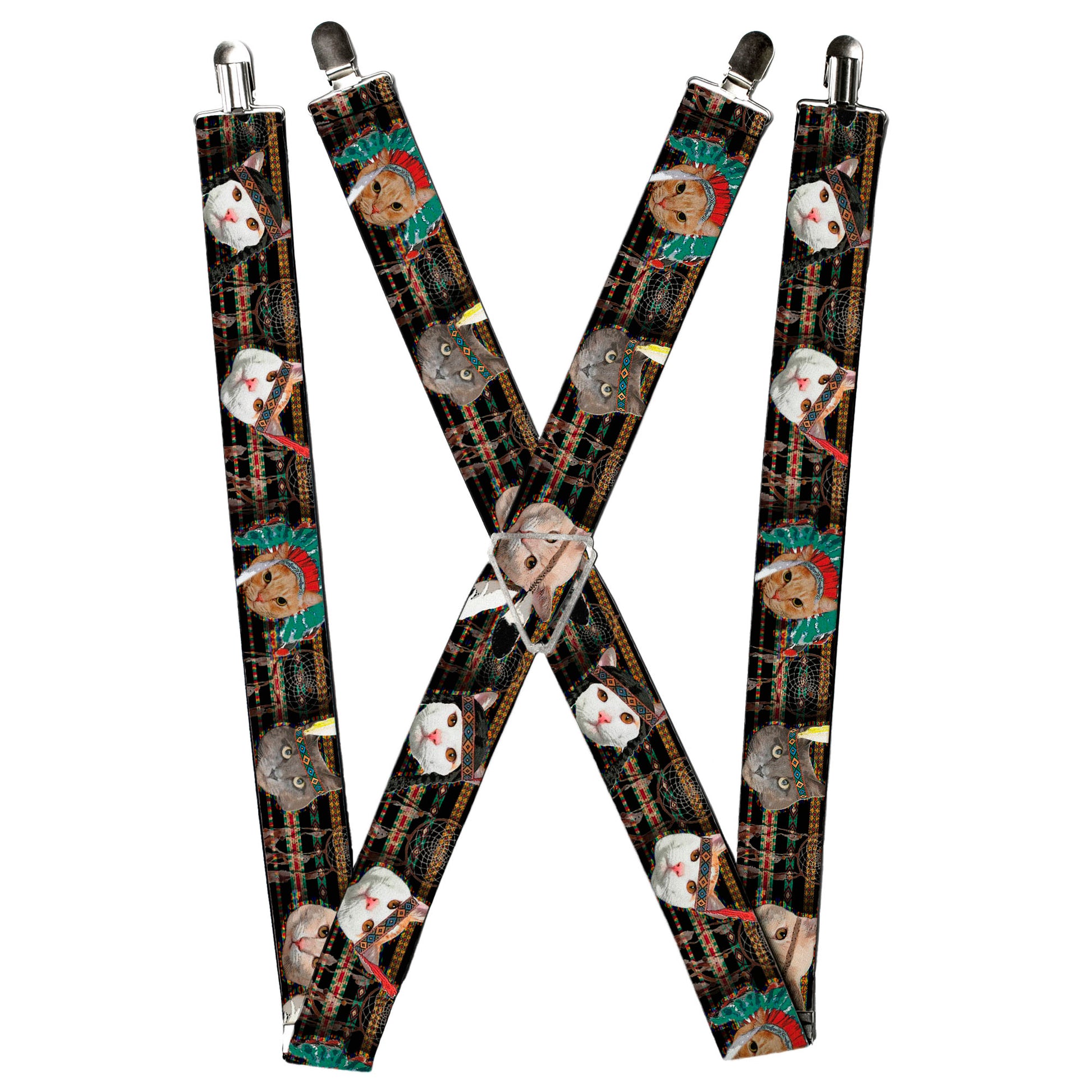 Suspenders - Dream Catcher Cats Suspenders Buckle-Down