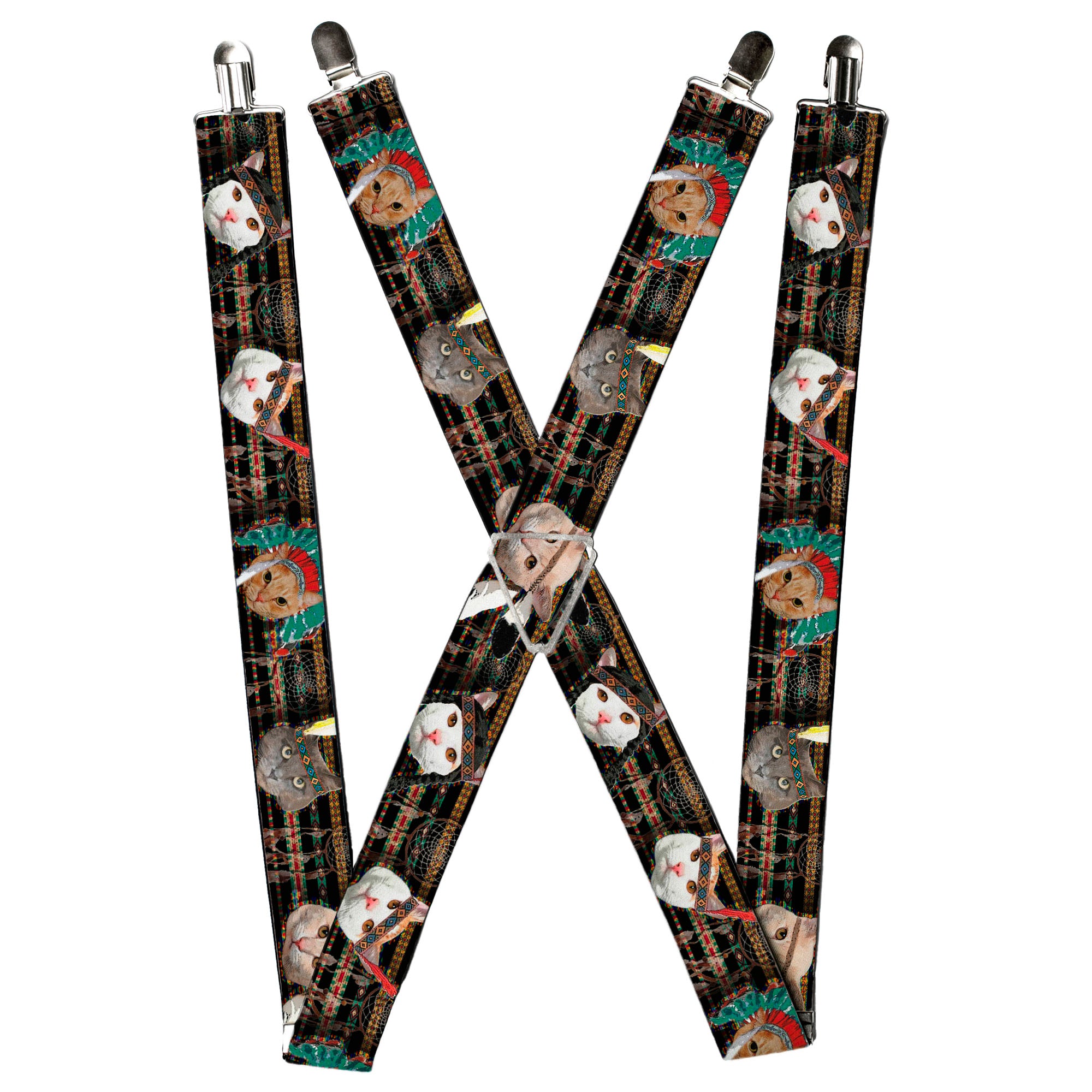 Suspenders - Dream Catcher Cats Suspenders Buckle-Down