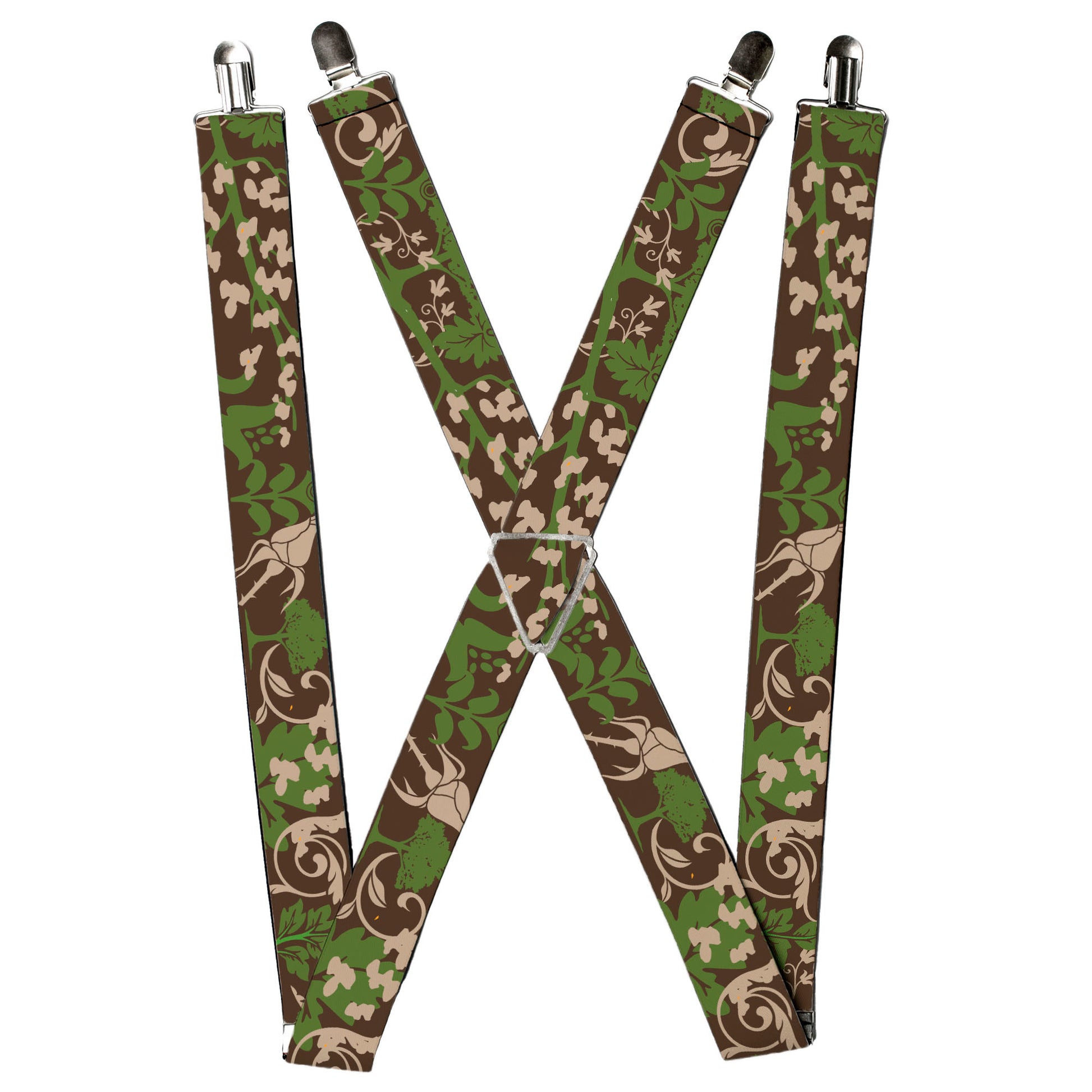 Suspenders - Earthy Brown/Green Suspenders Buckle-Down