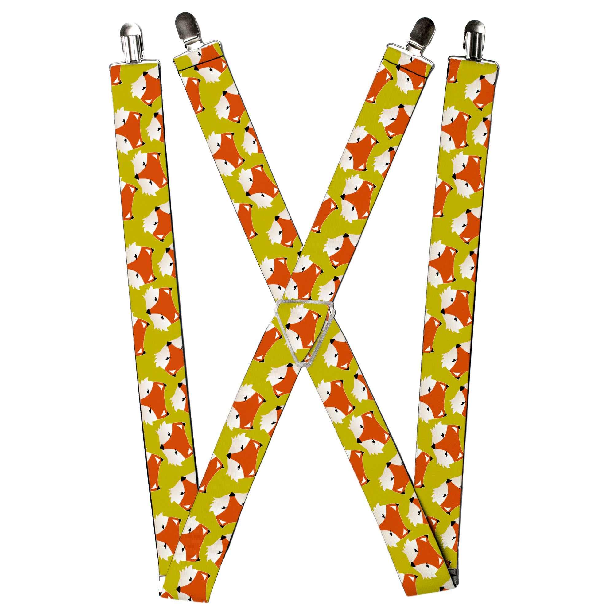 Suspenders - Fox Face Scattered Warm Olive