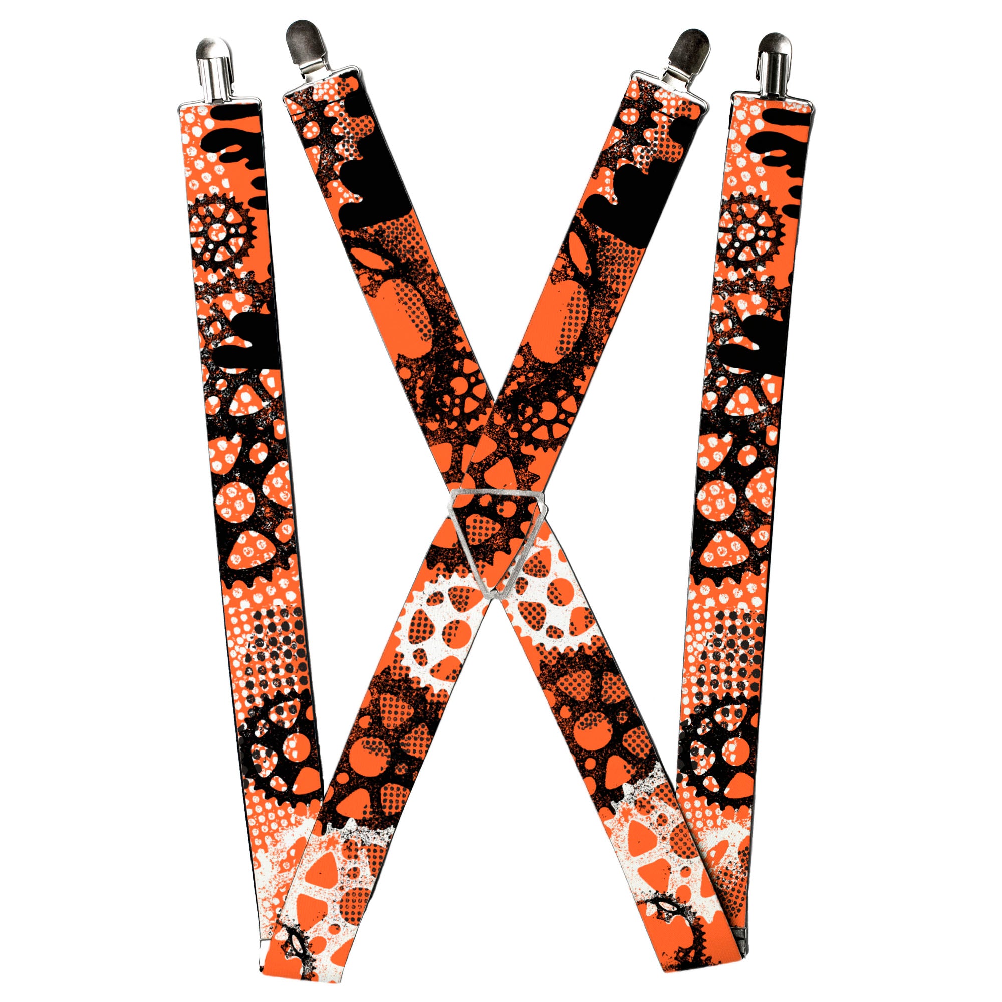 Suspenders - Grunge Gears Orange Suspenders Buckle-Down