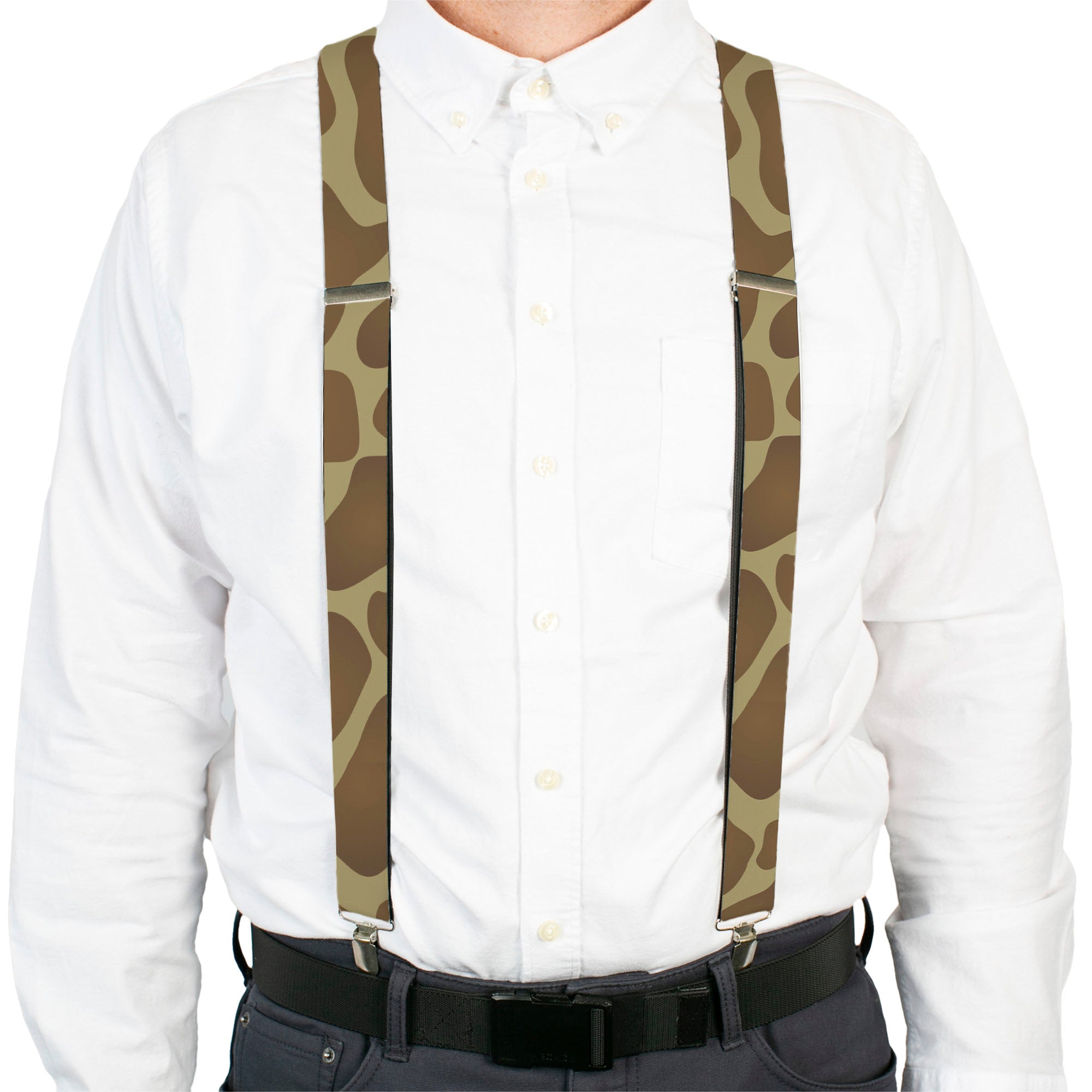 Suspenders - Giraffe Spots Tan/Brown