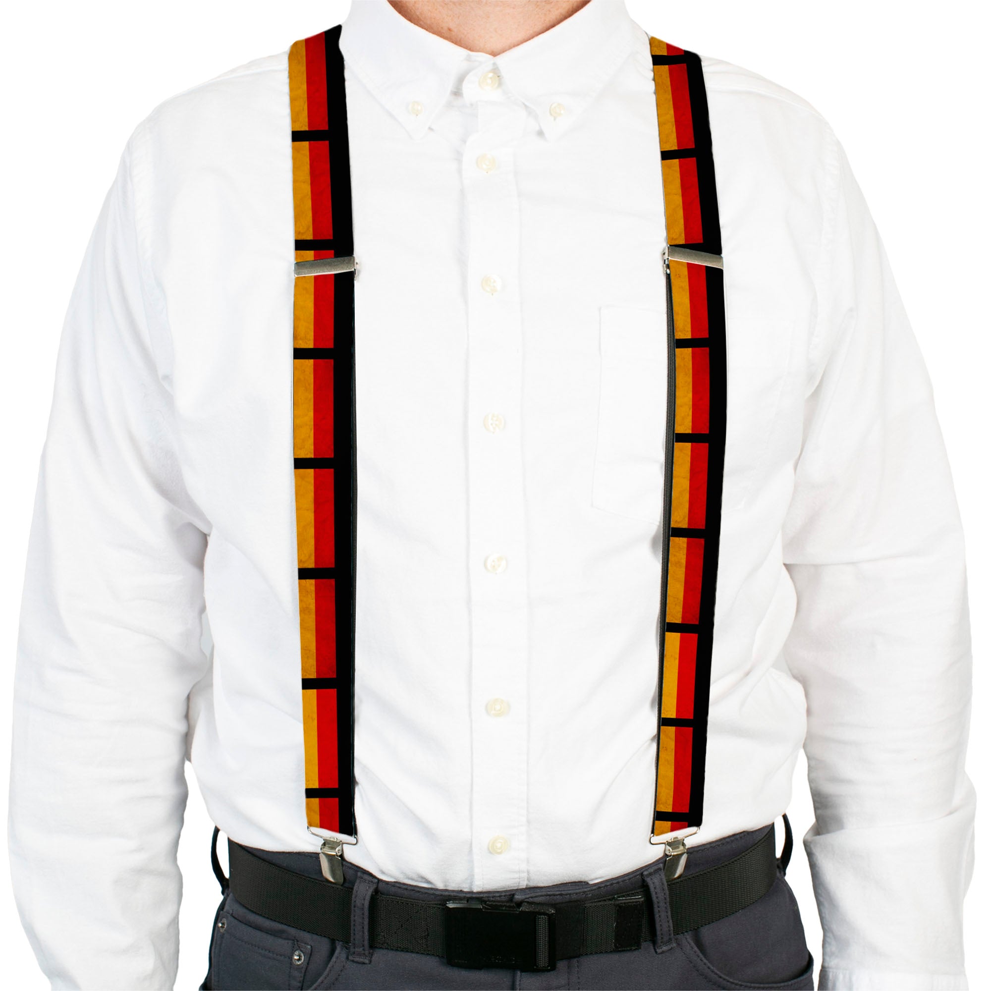 Suspenders - German Flag Distressed