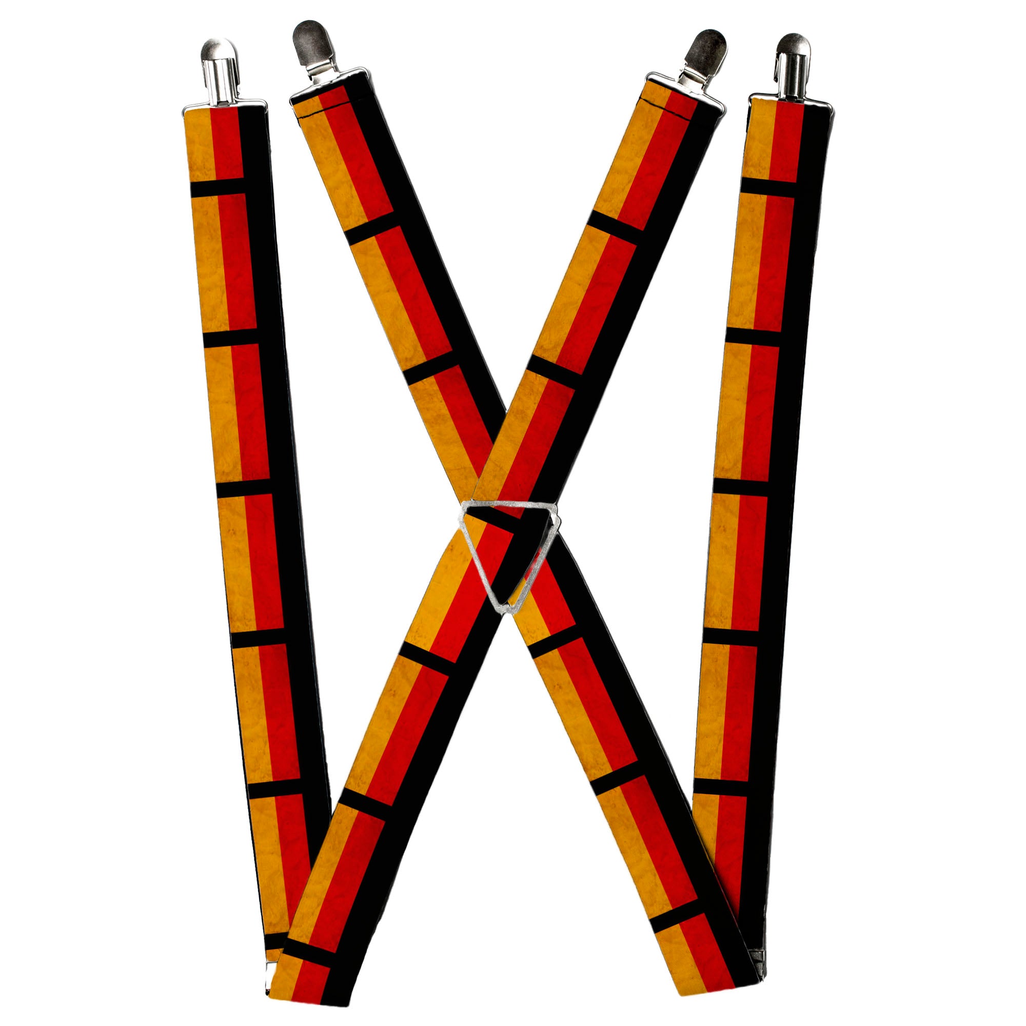 Suspenders - German Flag Distressed