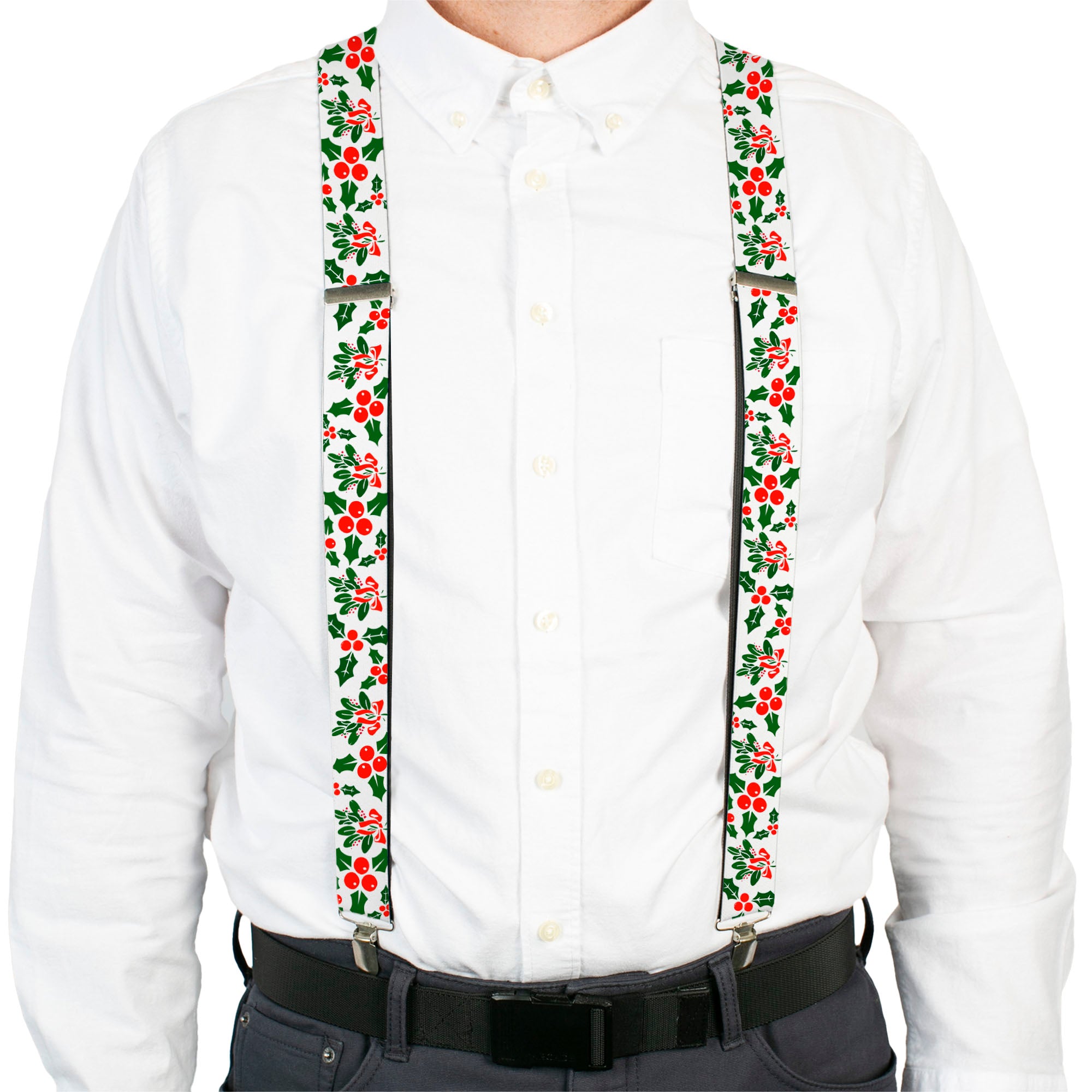 Suspenders - Holly & Mistletoe