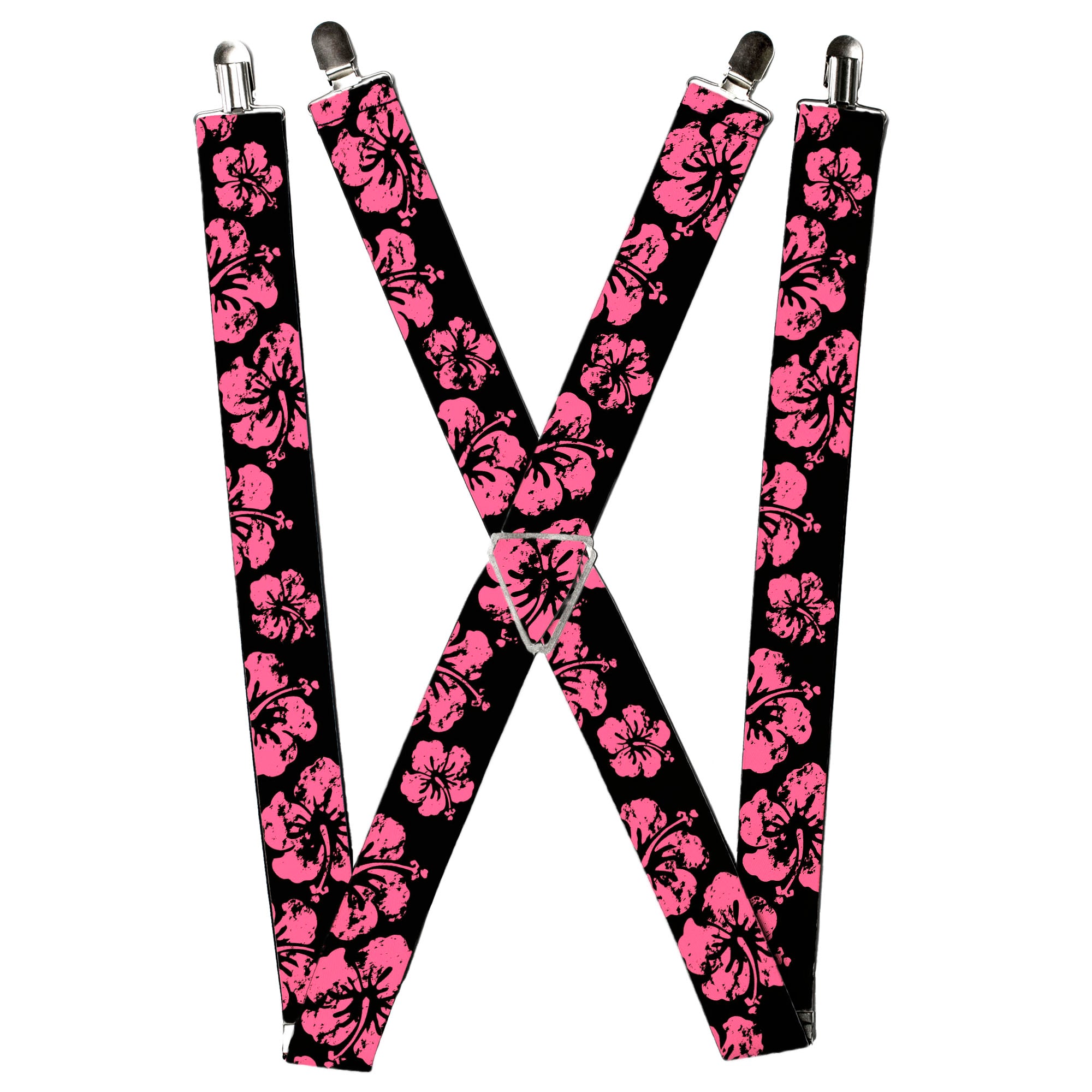 Suspenders - Hibiscus Weathered Black/Pink