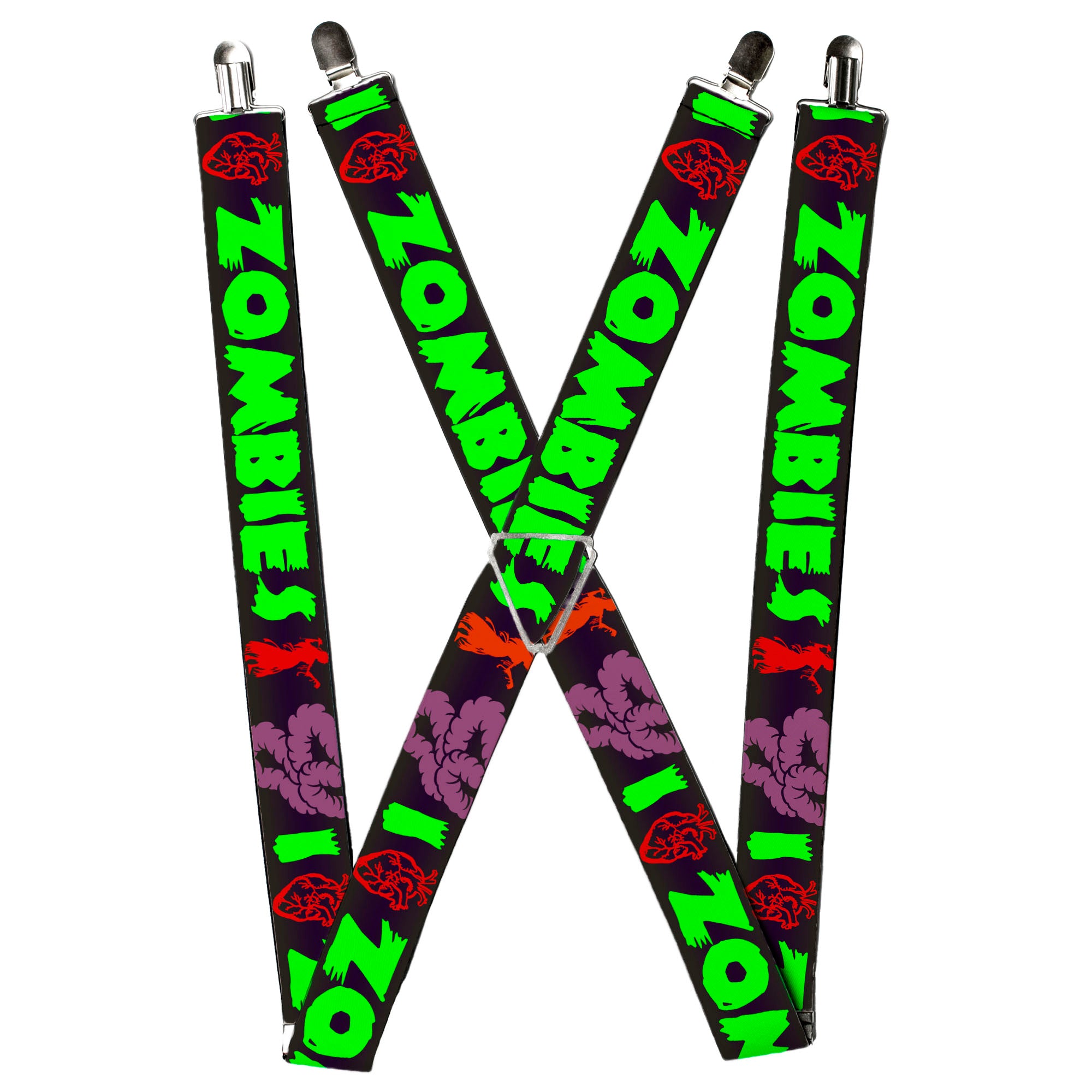 Suspenders - I "Heart" Zombies