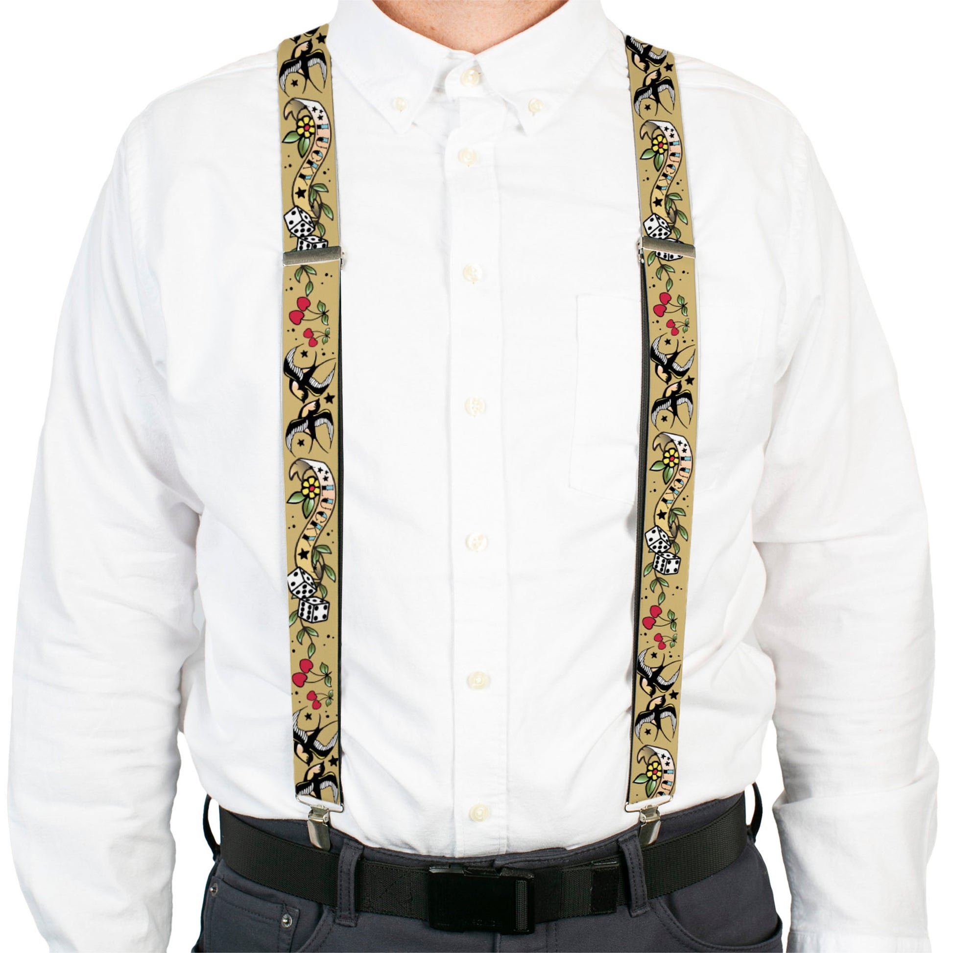 Suspenders - Lucky Tan Suspenders Buckle-Down