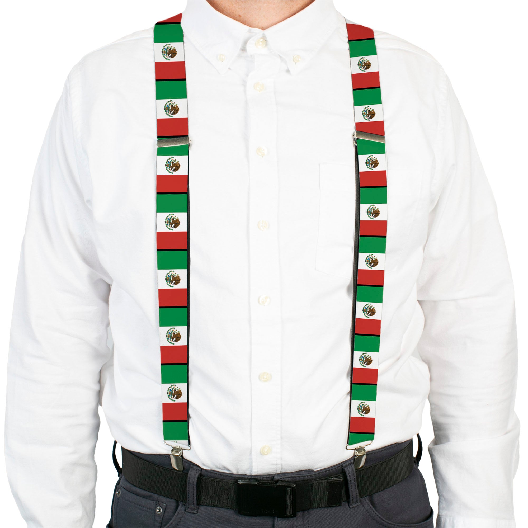 Suspenders - Mexico Flags Suspenders Buckle-Down