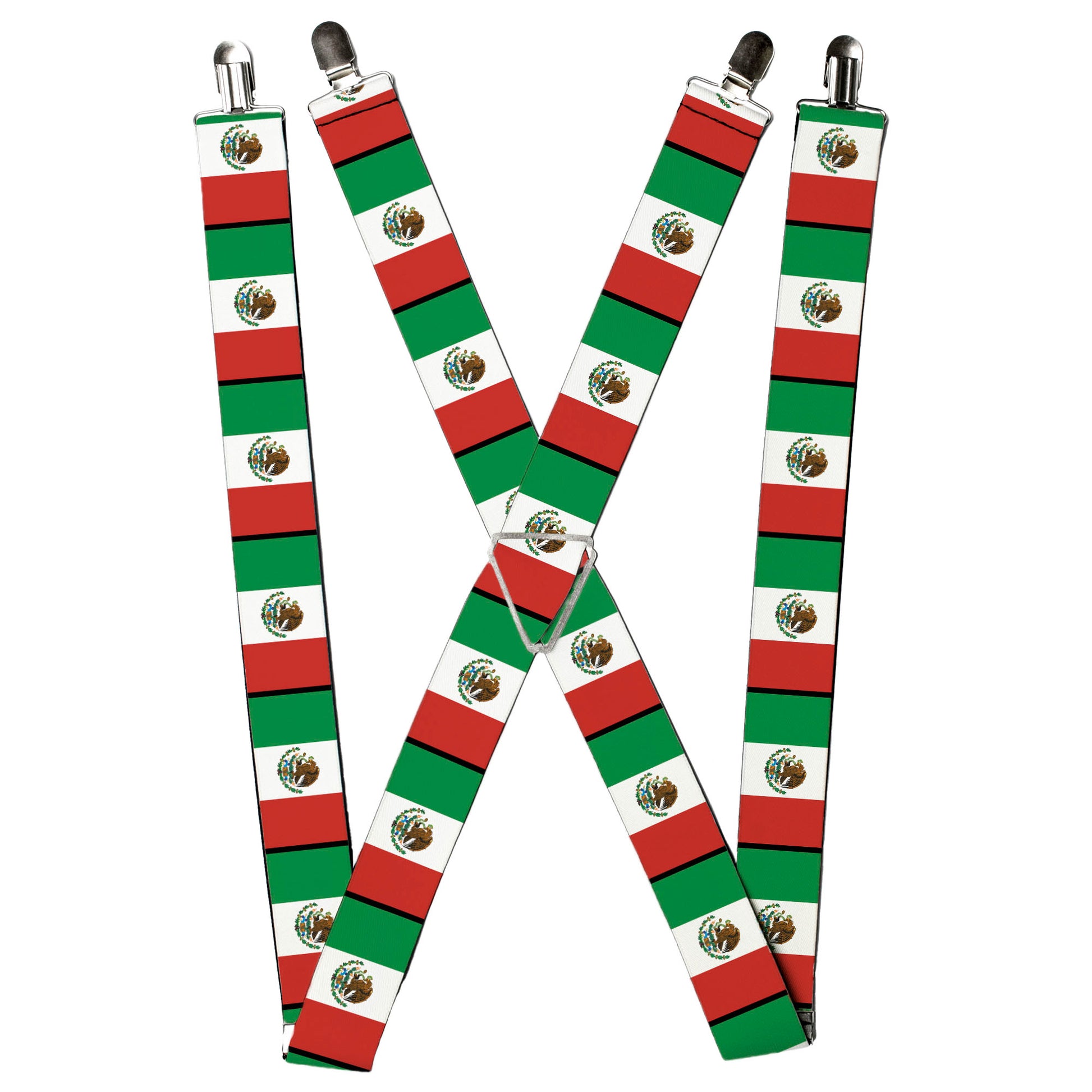 Suspenders - Mexico Flags Suspenders Buckle-Down