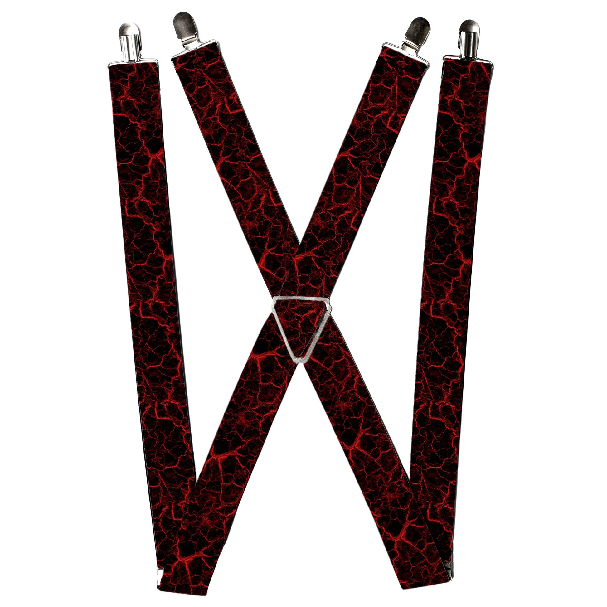 Suspenders - Marble Black/Red Suspenders Buckle-Down