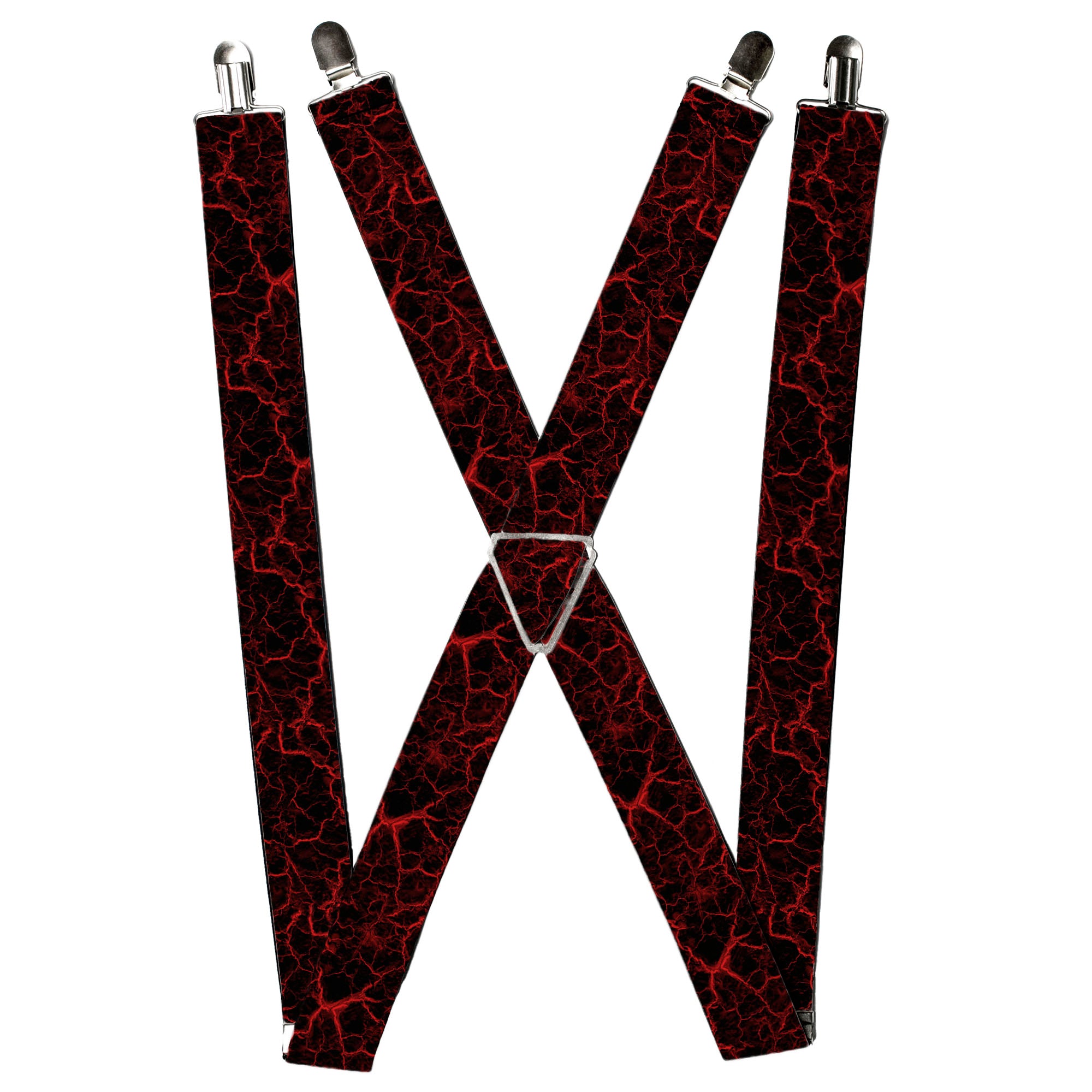 Suspenders - Marble Black/Red Suspenders Buckle-Down