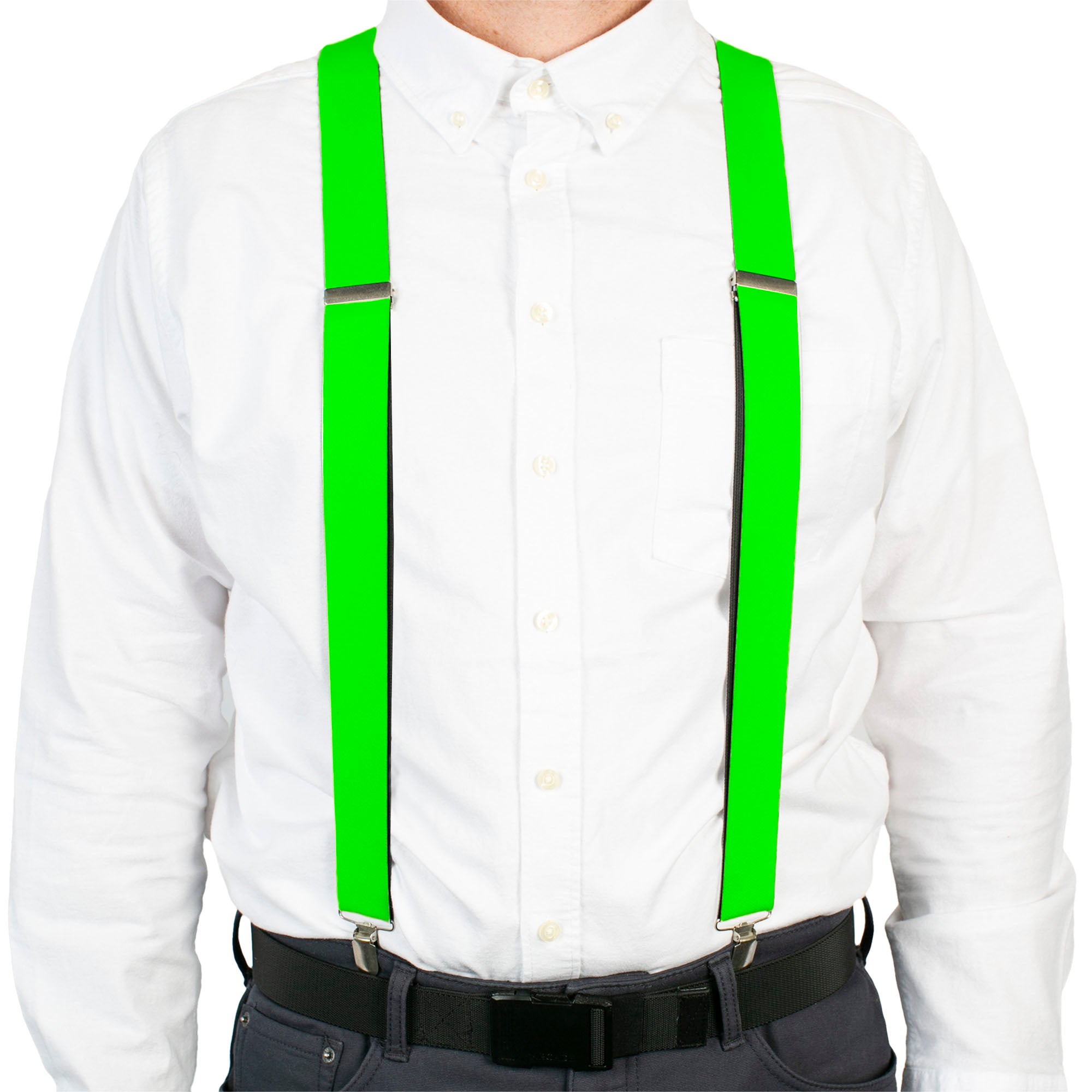 Suspenders - Neon Green Suspenders Buckle-Down