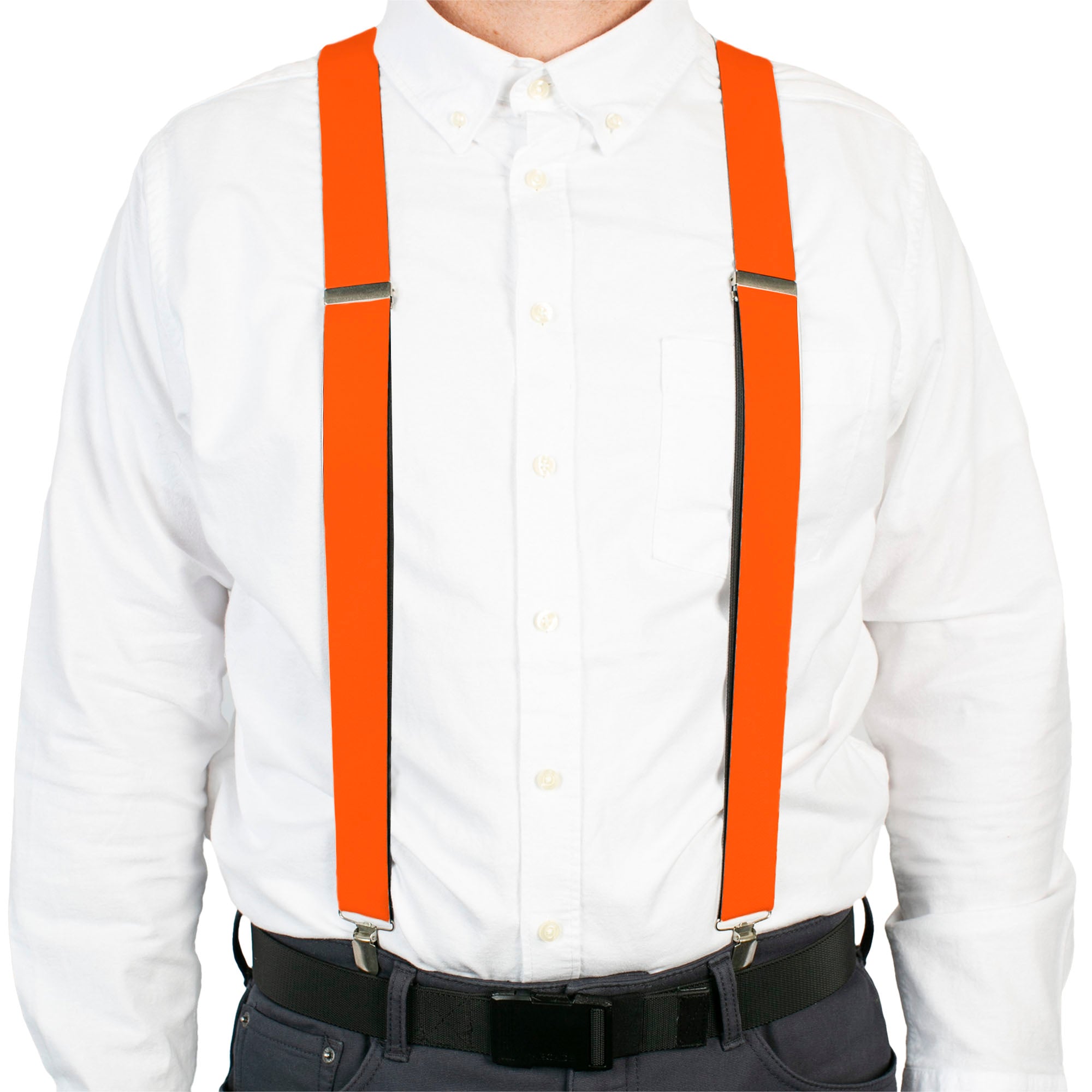 Suspenders - Neon Orange Suspenders Buckle-Down
