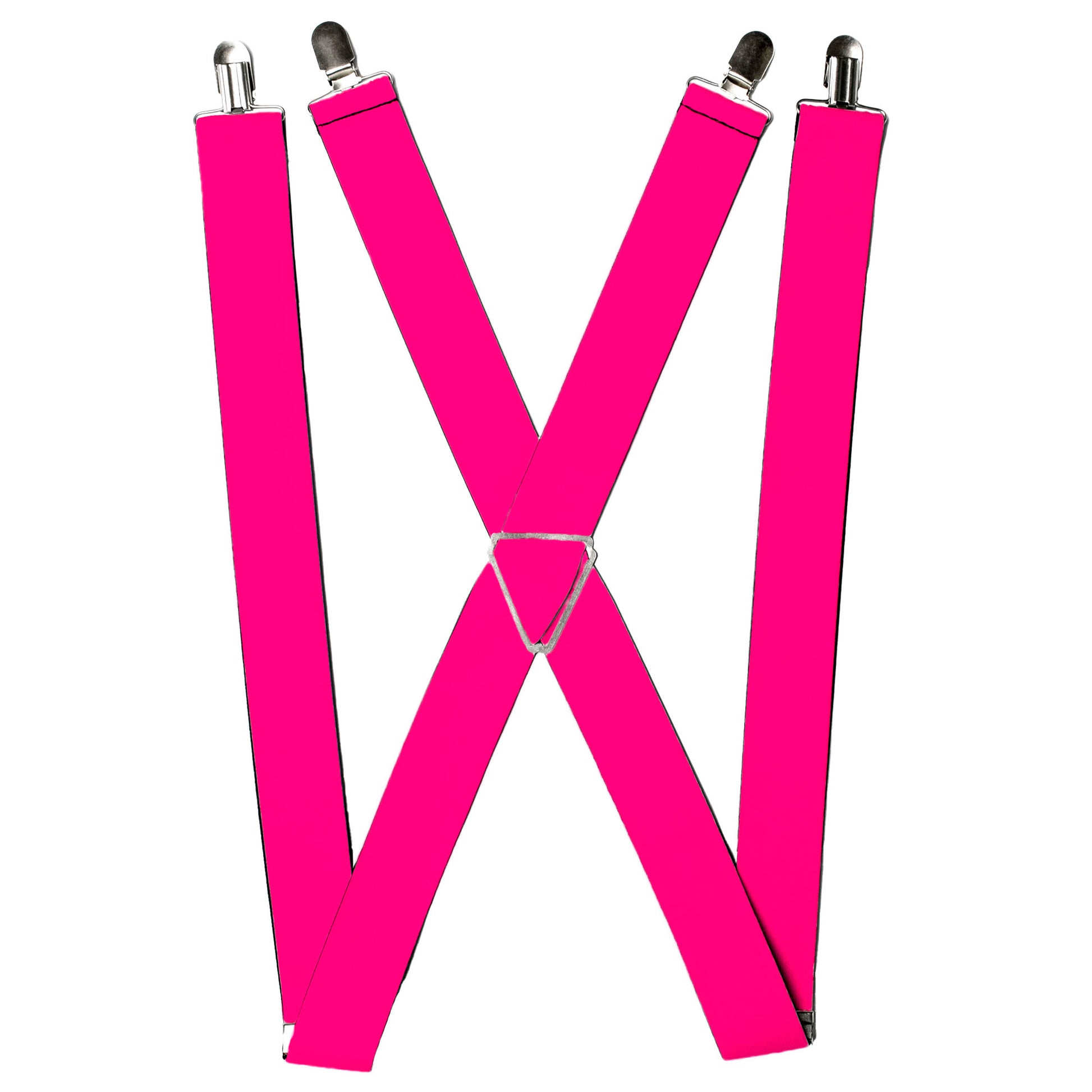Suspenders - Neon Pink Print Suspenders Buckle-Down