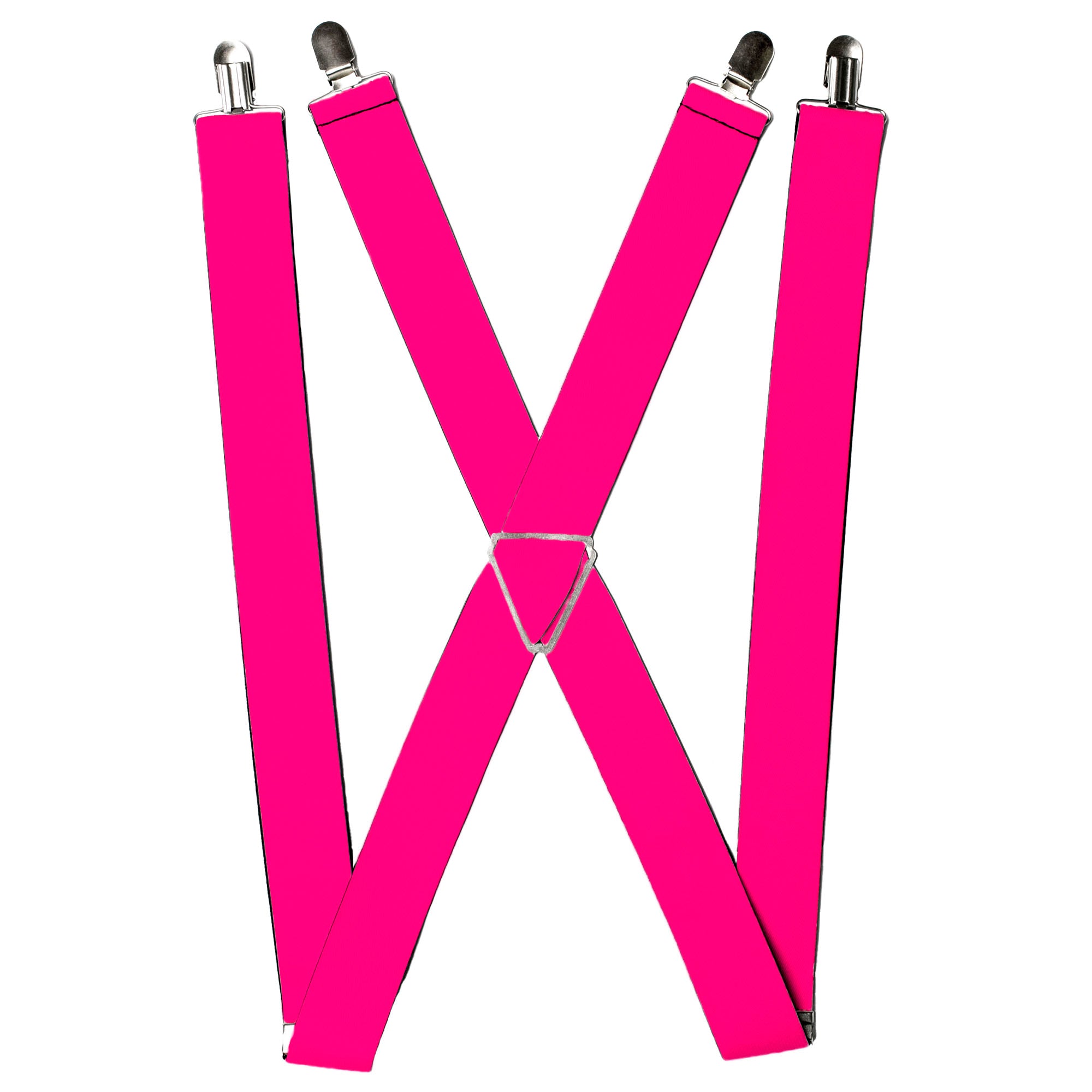 Suspenders - Neon Pink Print Suspenders Buckle-Down