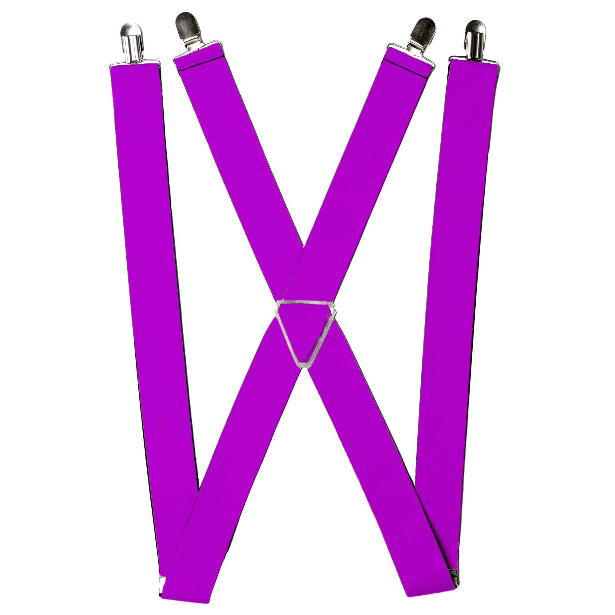 Suspenders - Neon Purple Suspenders Buckle-Down