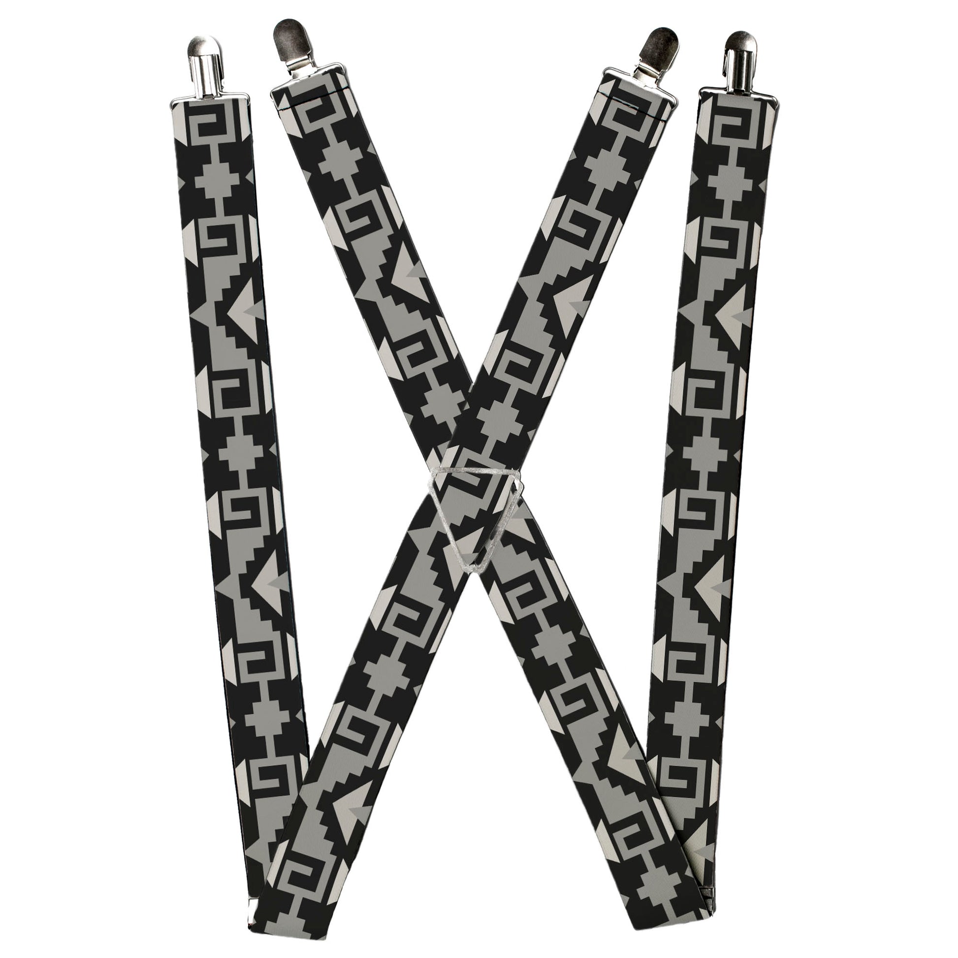 Suspenders - Navajo2 Black/Gray Suspenders Buckle-Down
