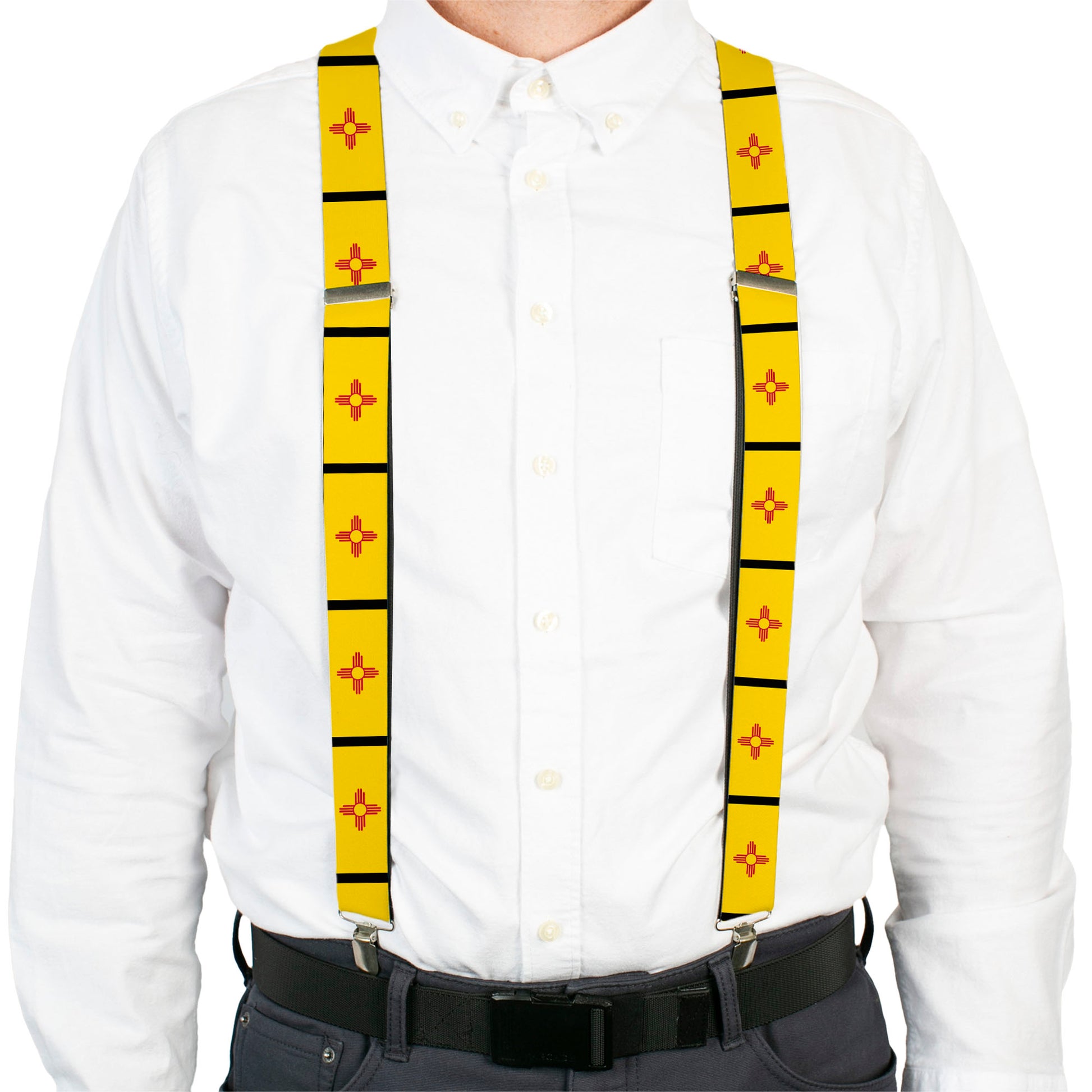 Suspenders - New Mexico Flag/Black Suspenders Buckle-Down
