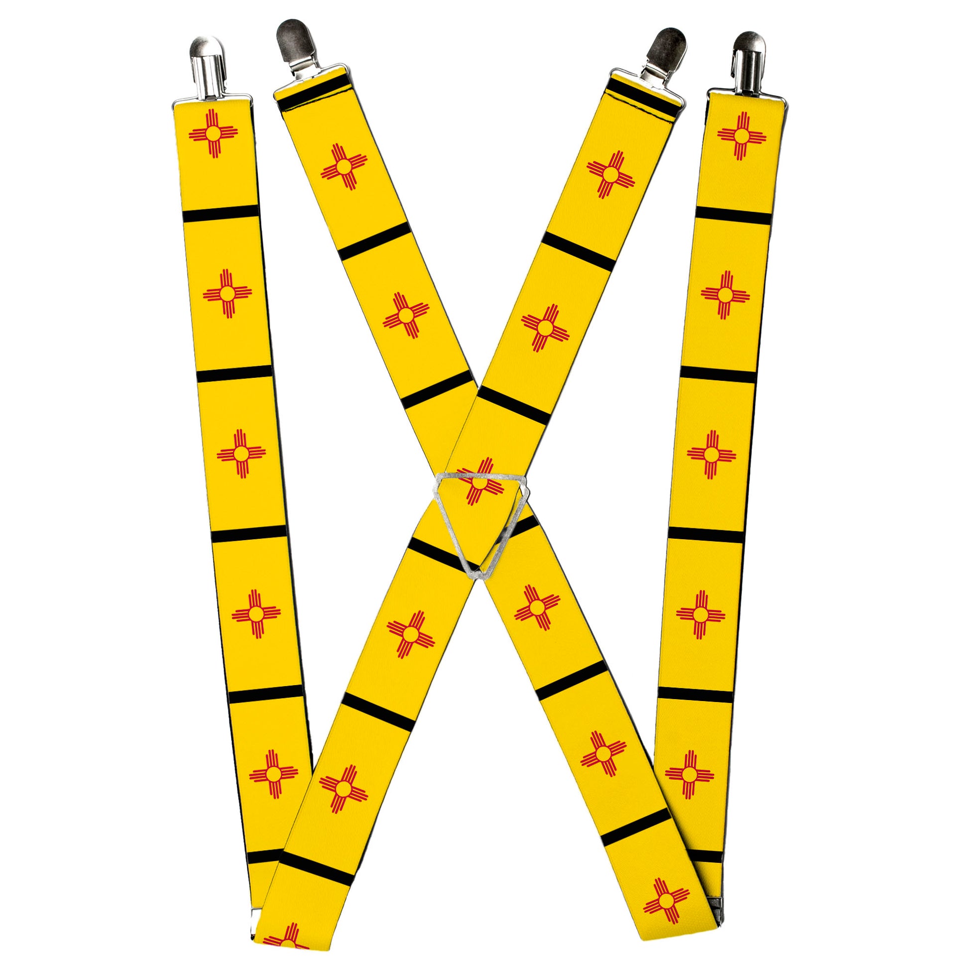 Suspenders - New Mexico Flag/Black Suspenders Buckle-Down