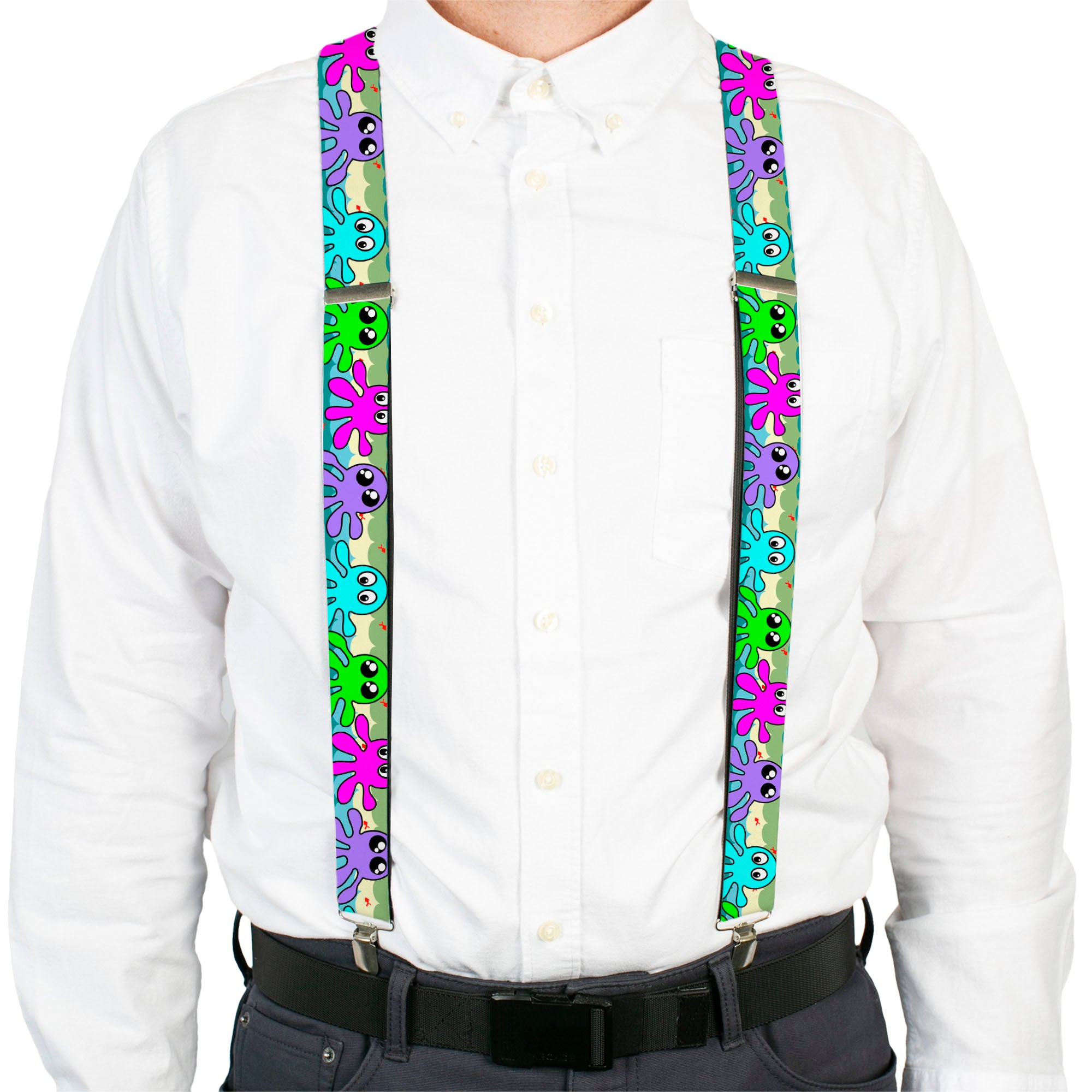 Suspenders - Octopus Cartoon Suspenders Buckle-Down
