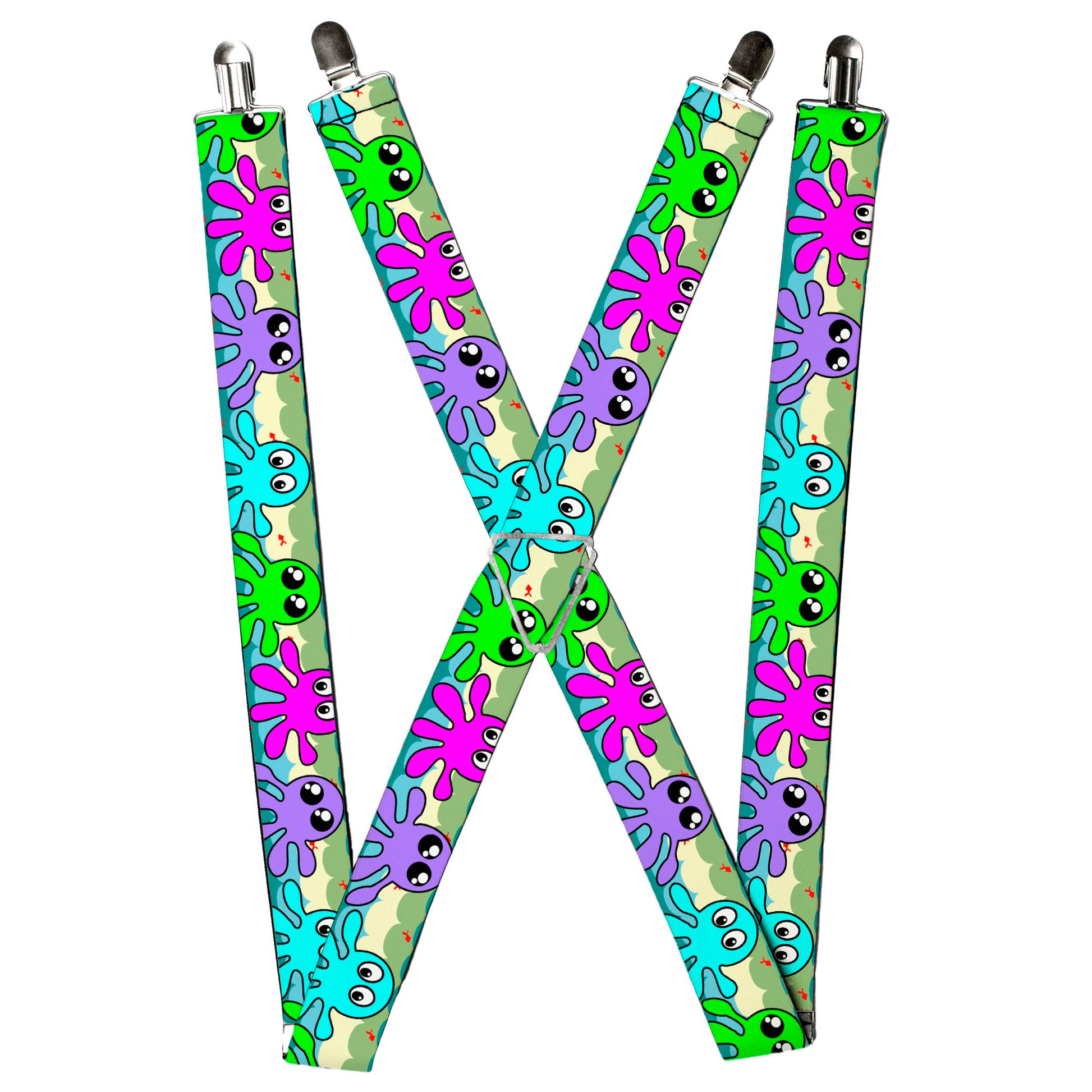 Suspenders - Octopus Cartoon Suspenders Buckle-Down