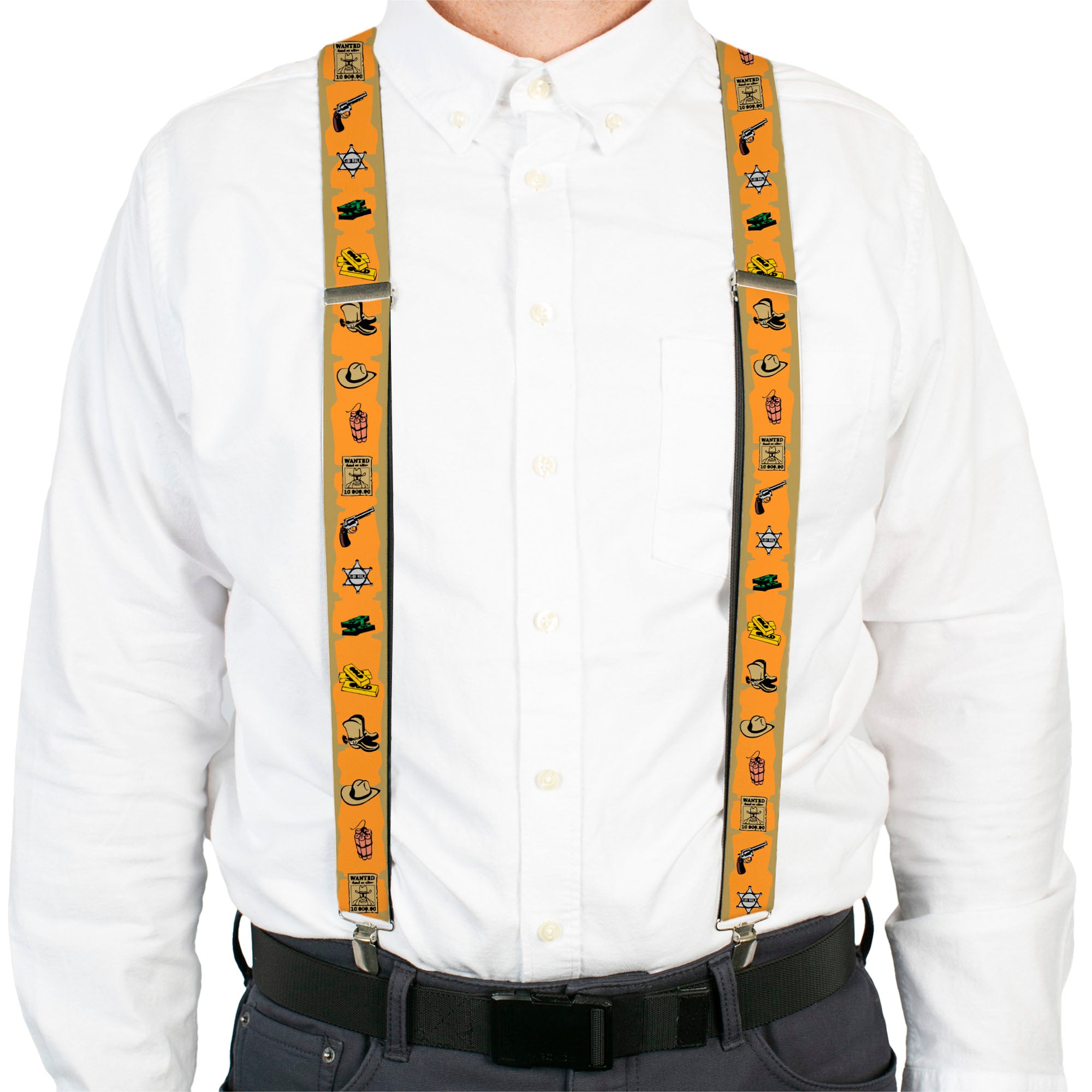 Suspenders - Old Western Multi Color Suspenders Buckle-Down
