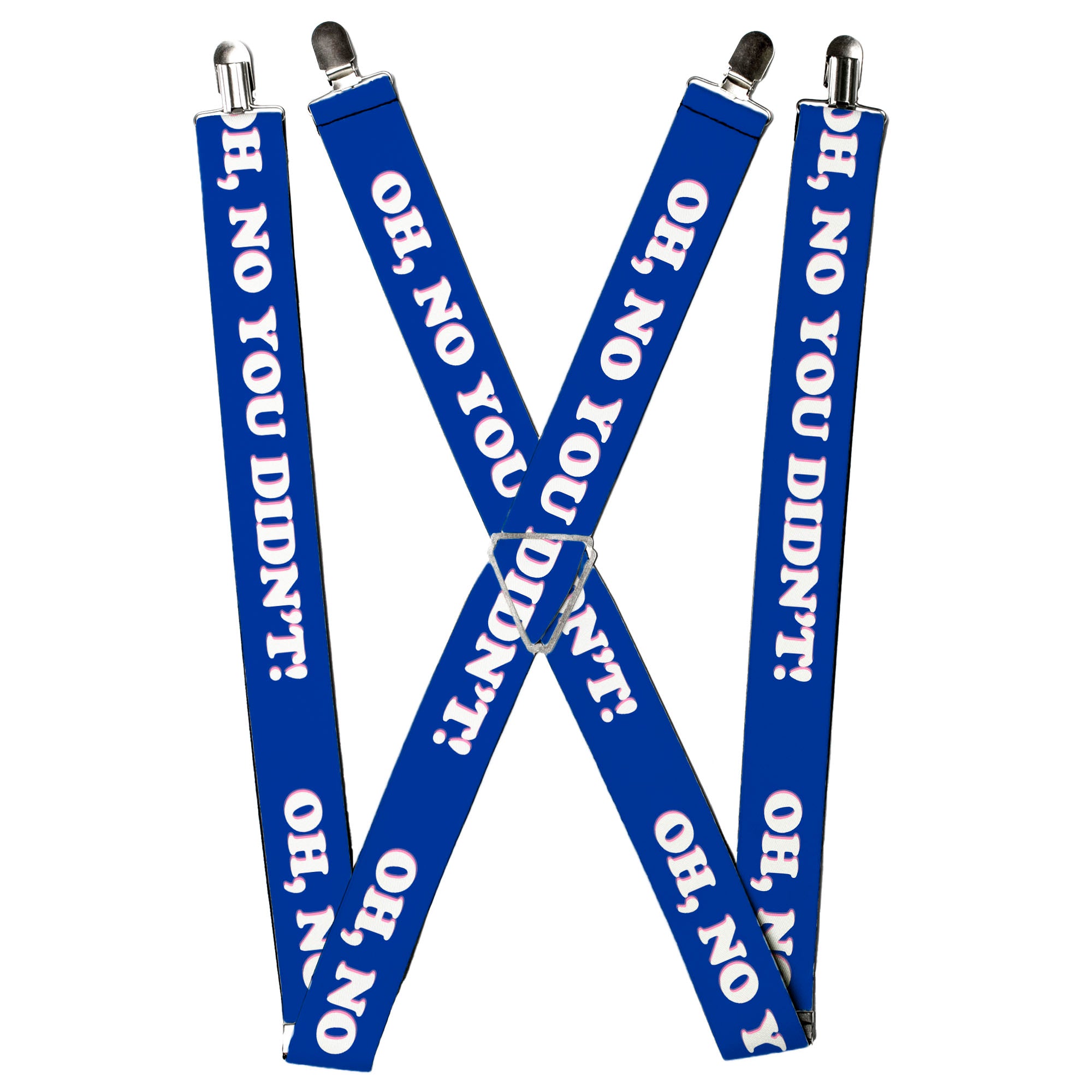 Suspenders - OH, NO YOU DIDN'T!!! Navy/Purple/White Suspenders Buckle-Down