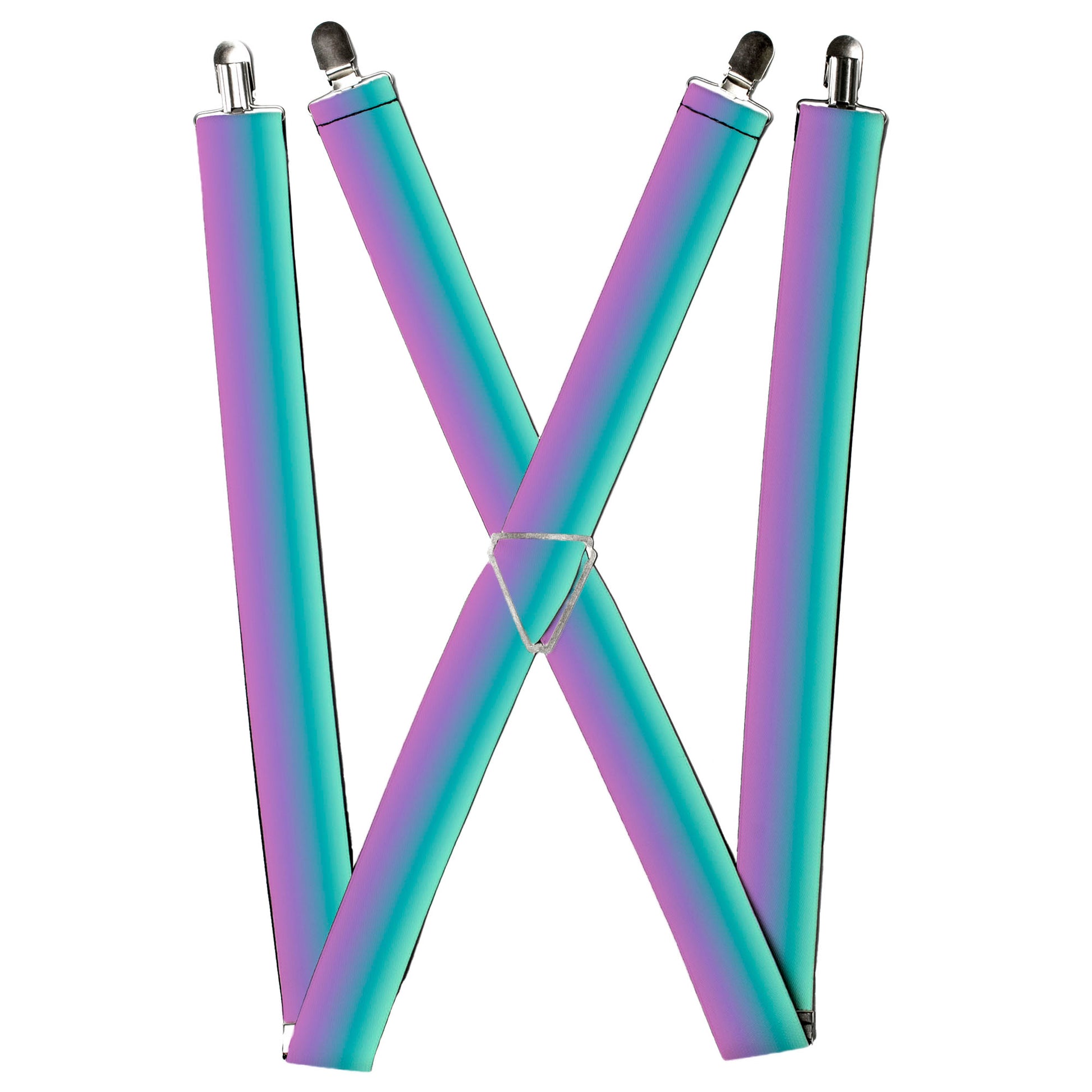 Suspenders - Ombre Blue-Green/Purple Suspenders Buckle-Down