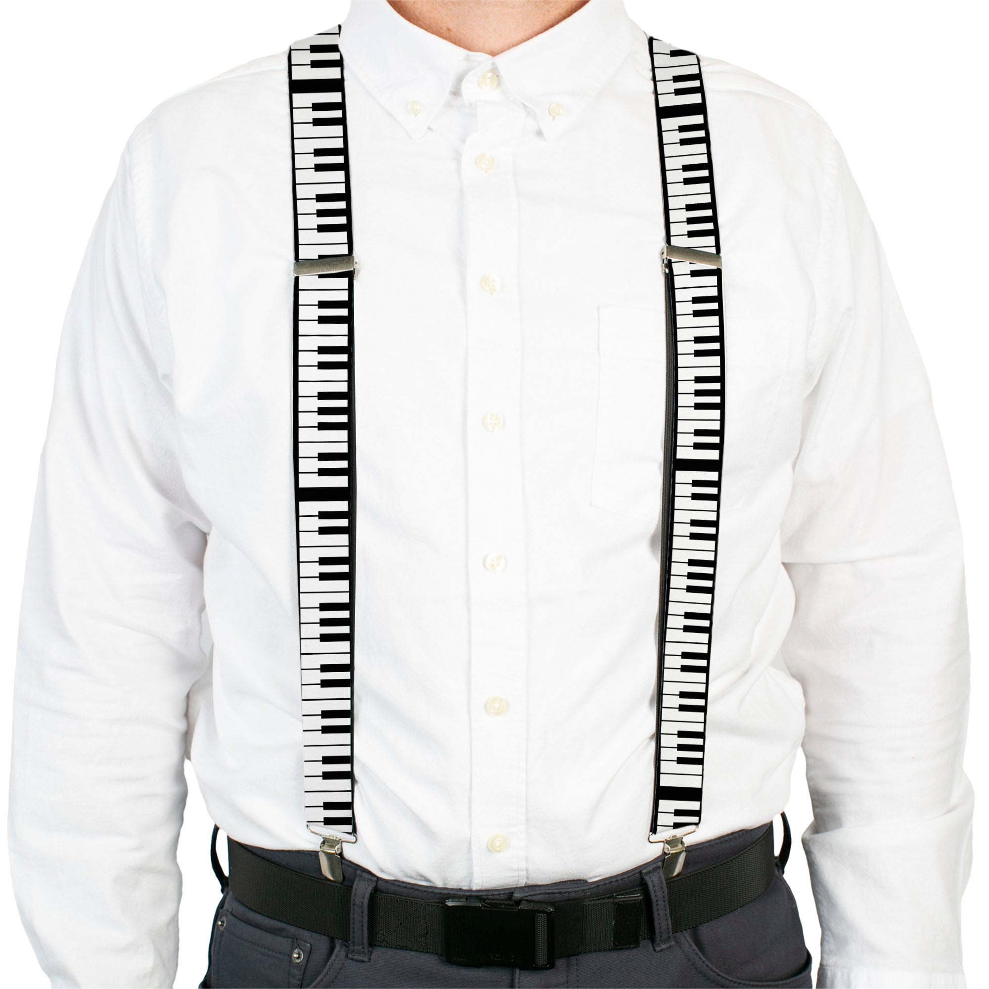 Suspenders - Piano Keys Suspenders Buckle-Down