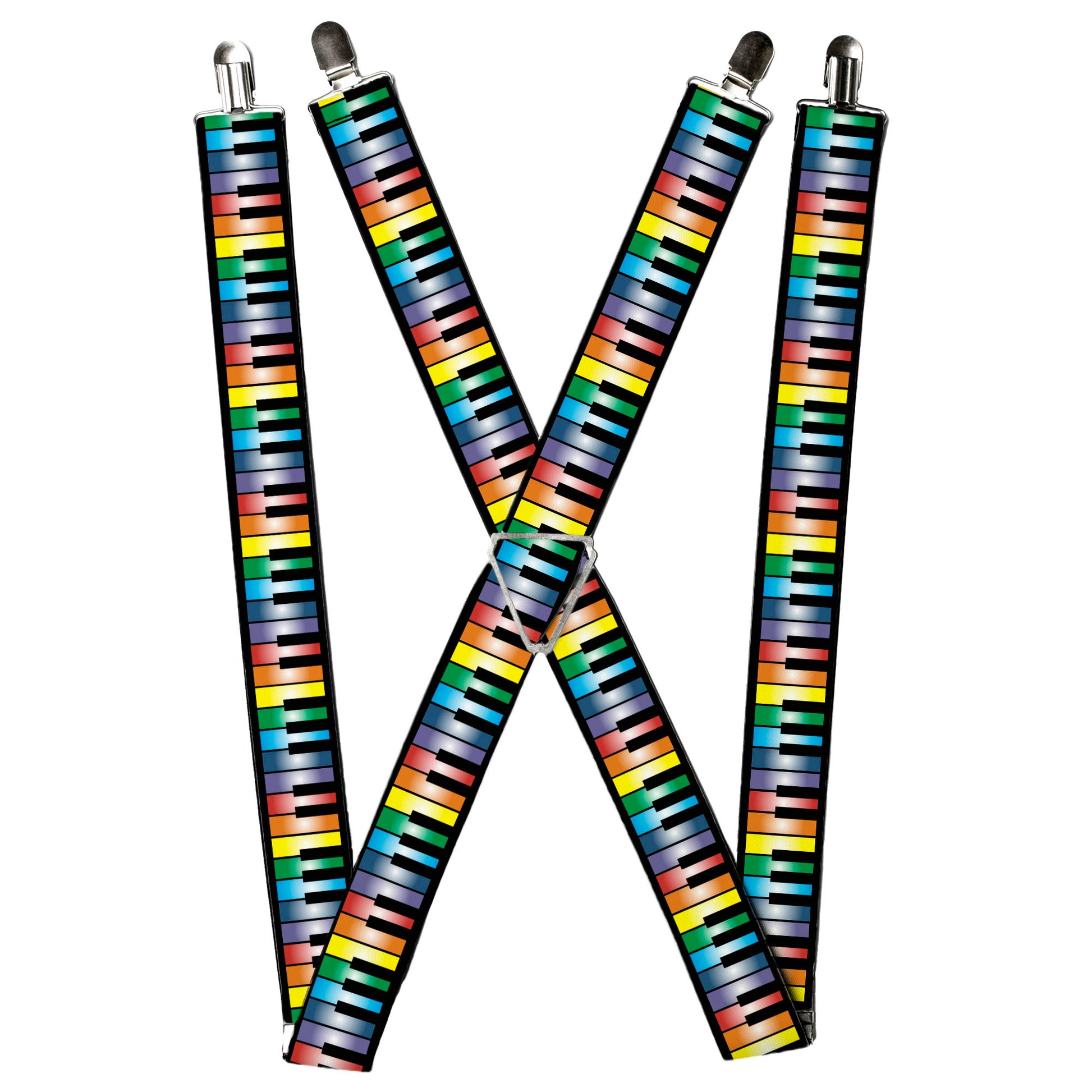 Suspenders - Piano Keys Rainbow Suspenders Buckle-Down
