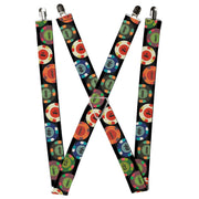 Suspenders - 1.5" - Poker Chips 2 Suspenders Buckle-Down