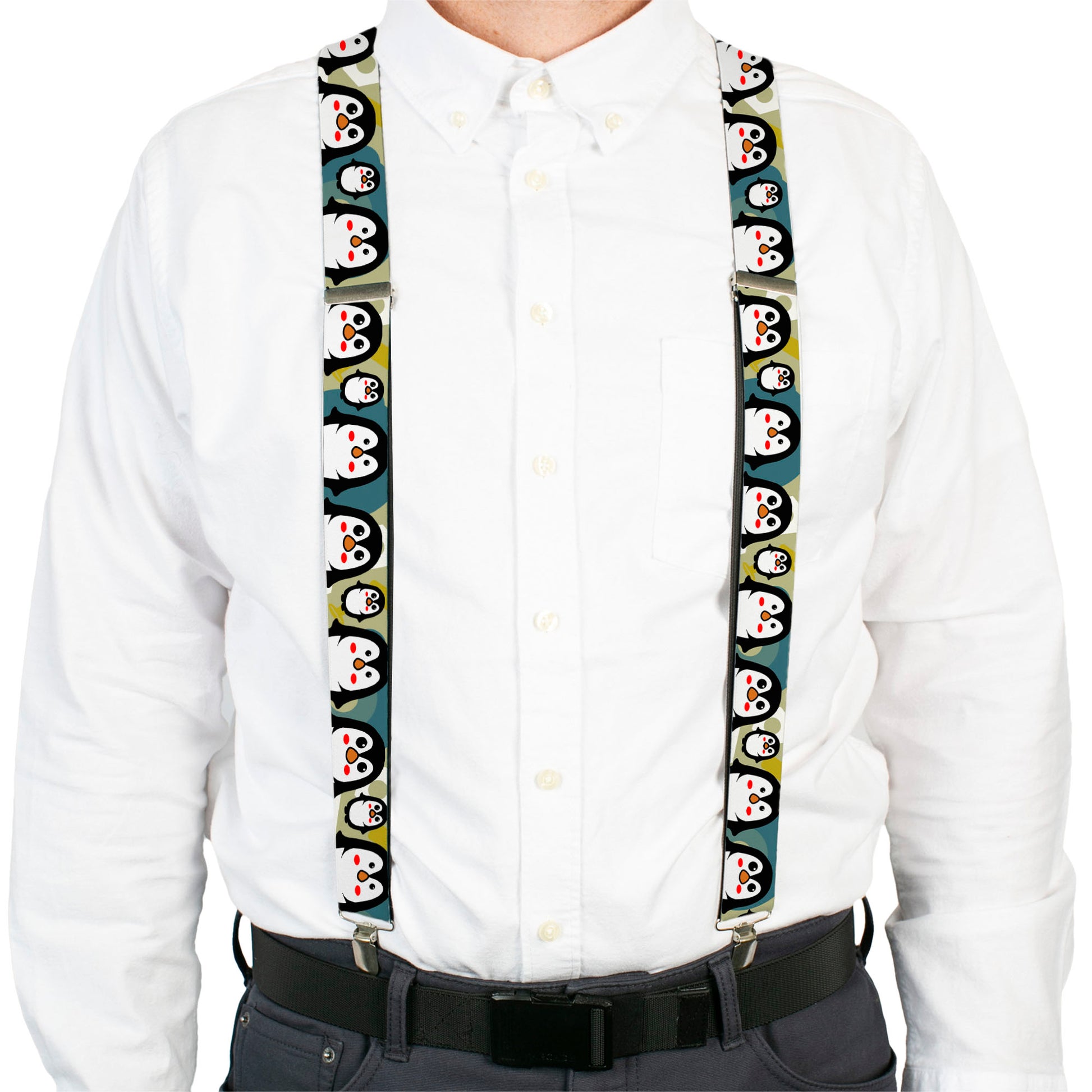 Suspenders - Penguin Cartoon Suspenders Buckle-Down