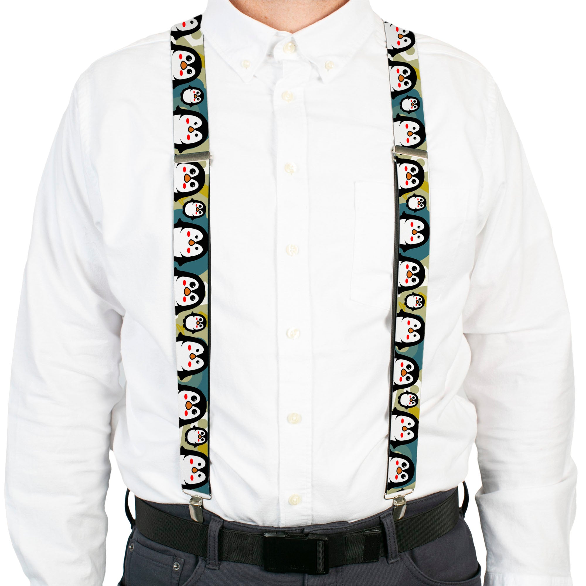 Suspenders - Penguin Cartoon Suspenders Buckle-Down