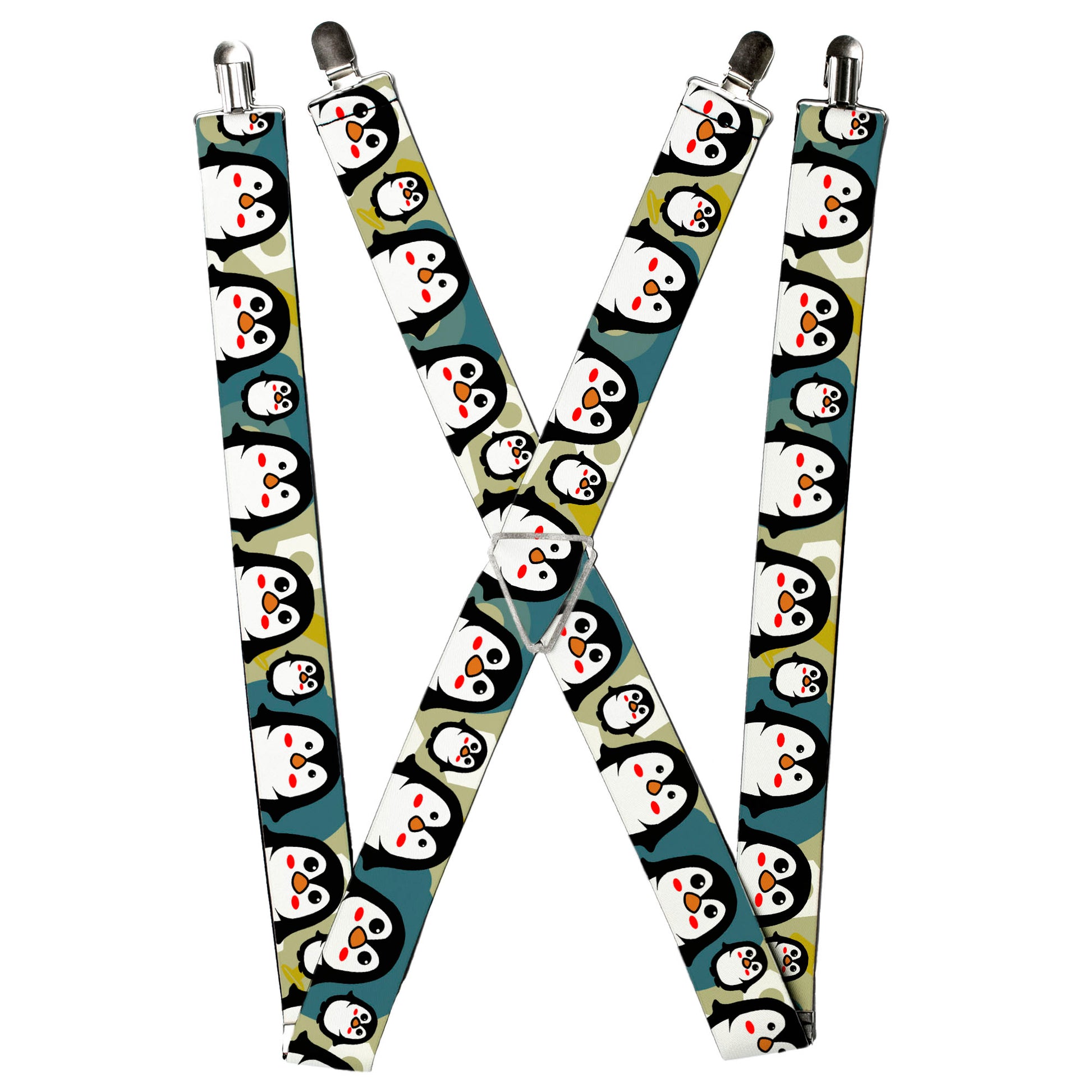 Suspenders - Penguin Cartoon Suspenders Buckle-Down