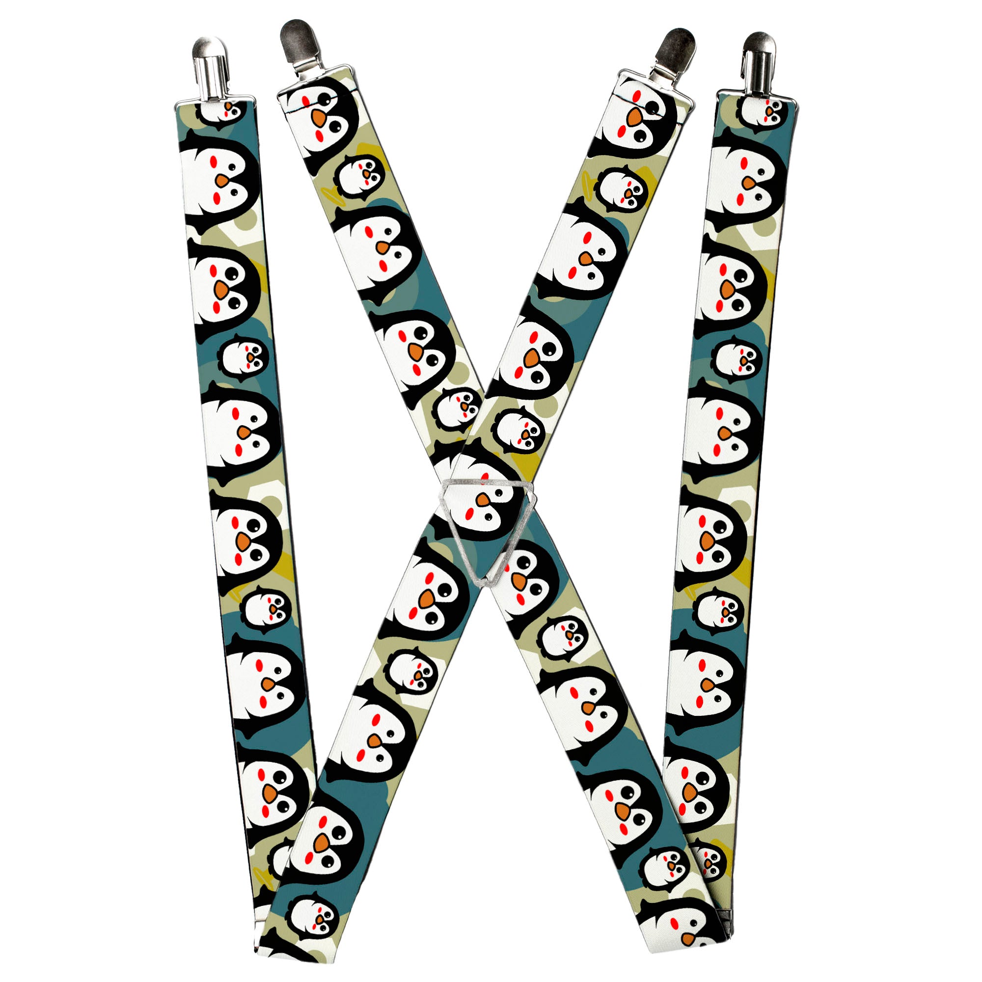 Suspenders - Penguin Cartoon Suspenders Buckle-Down