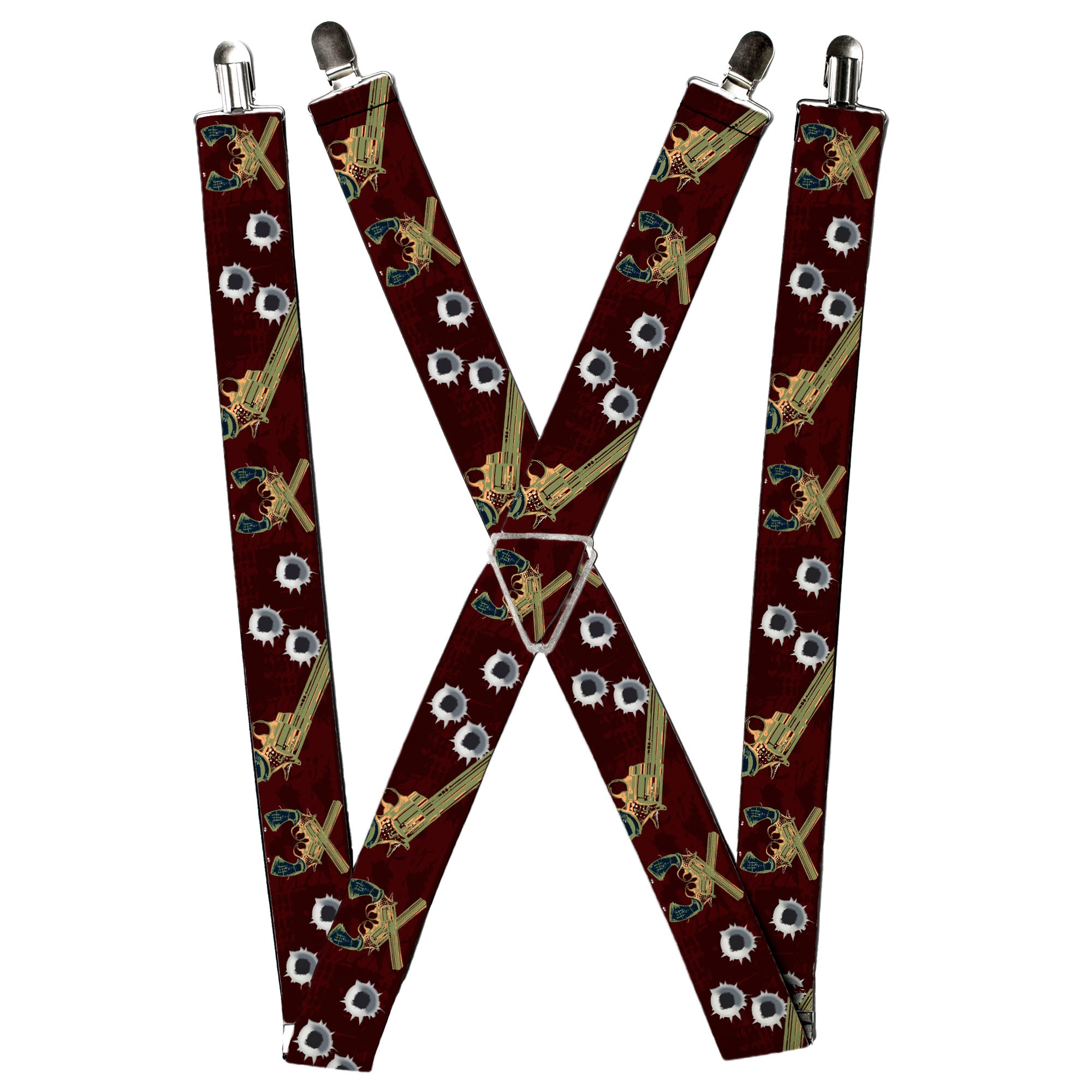 Suspenders - Revolvers Purple/Green