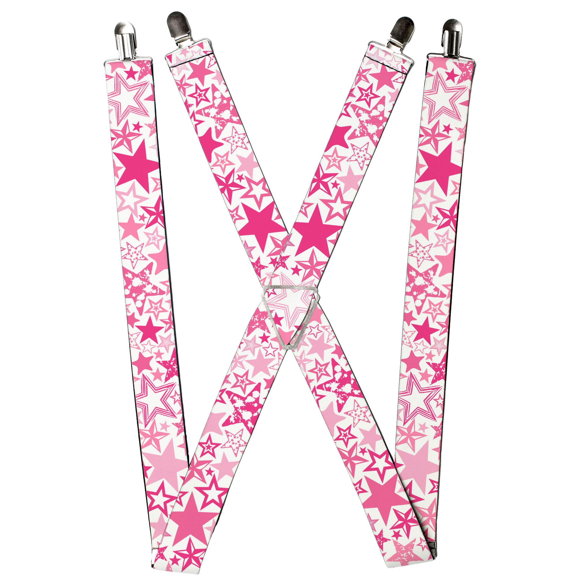 Suspenders - Stargazer White/Pink Suspenders Buckle-Down
