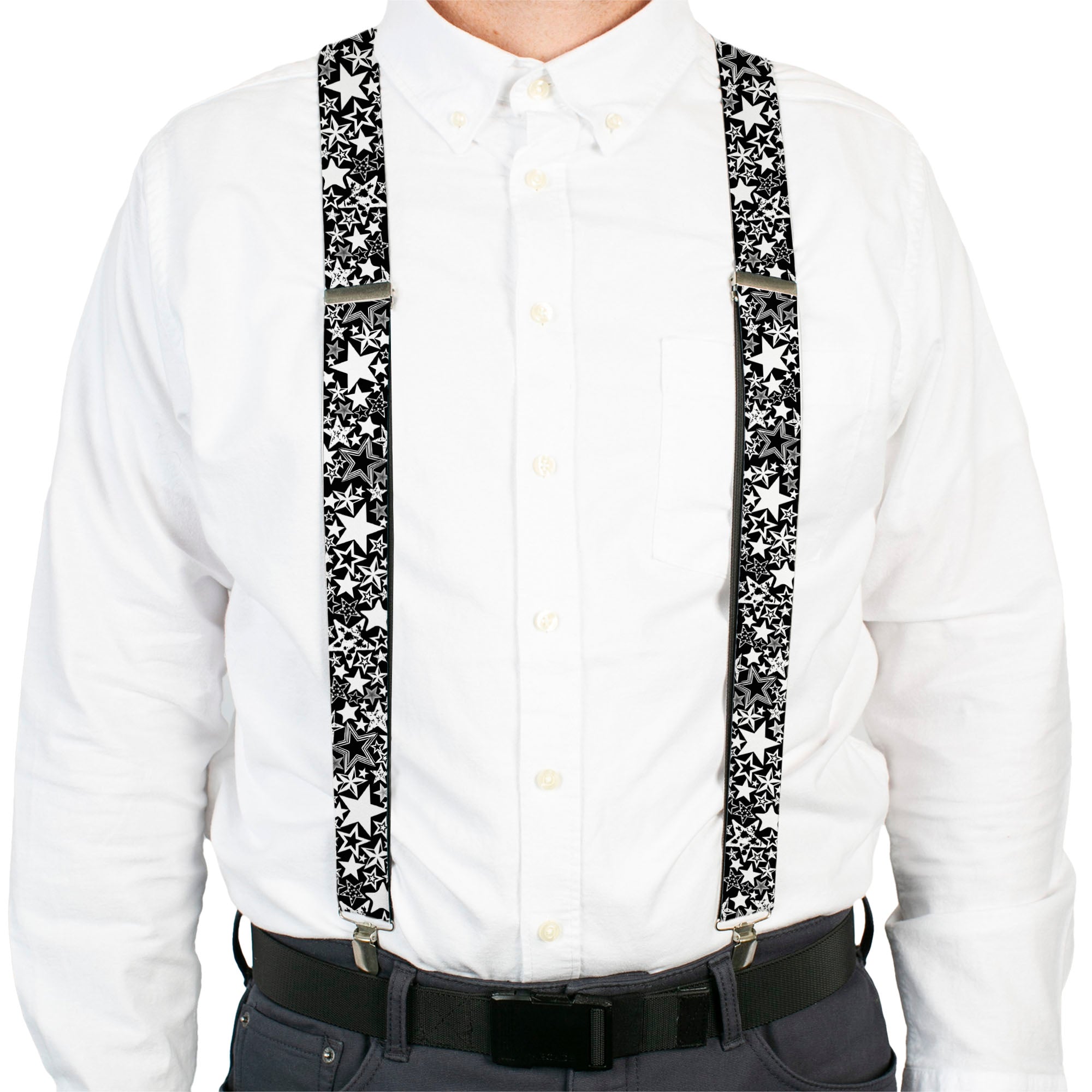 Suspenders - Stargazer Black/White Suspenders Buckle-Down