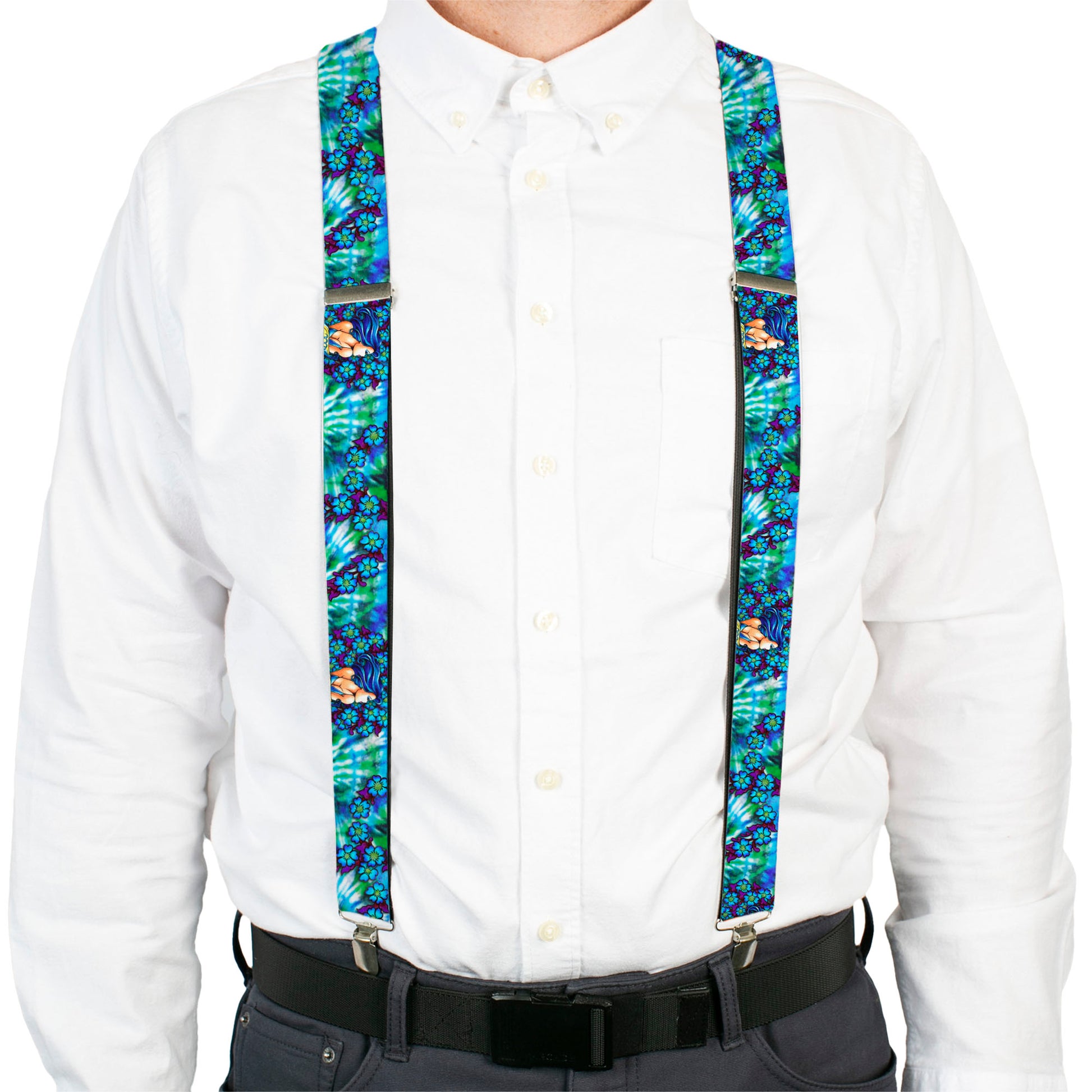 Suspenders - Tattoo Johnny-Blue Hair Suspenders Tattoo Johnny