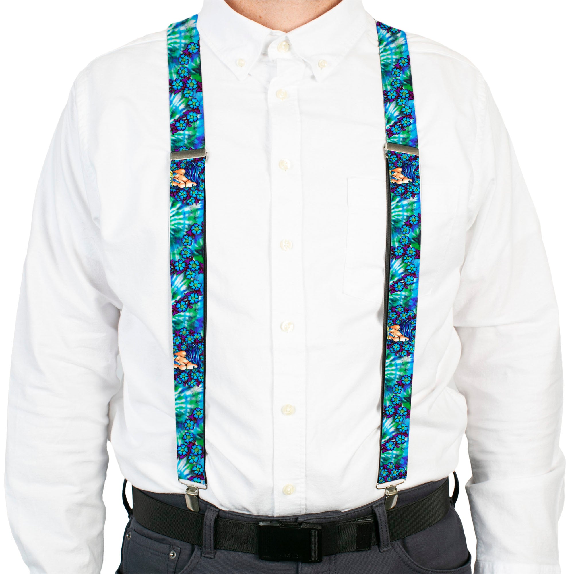 Suspenders - Tattoo Johnny-Blue Hair