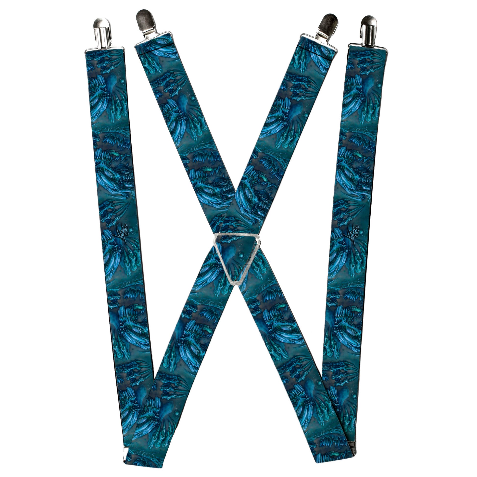Suspenders - Tattoo Johnny-Brutal Blue Suspenders Tattoo Johnny