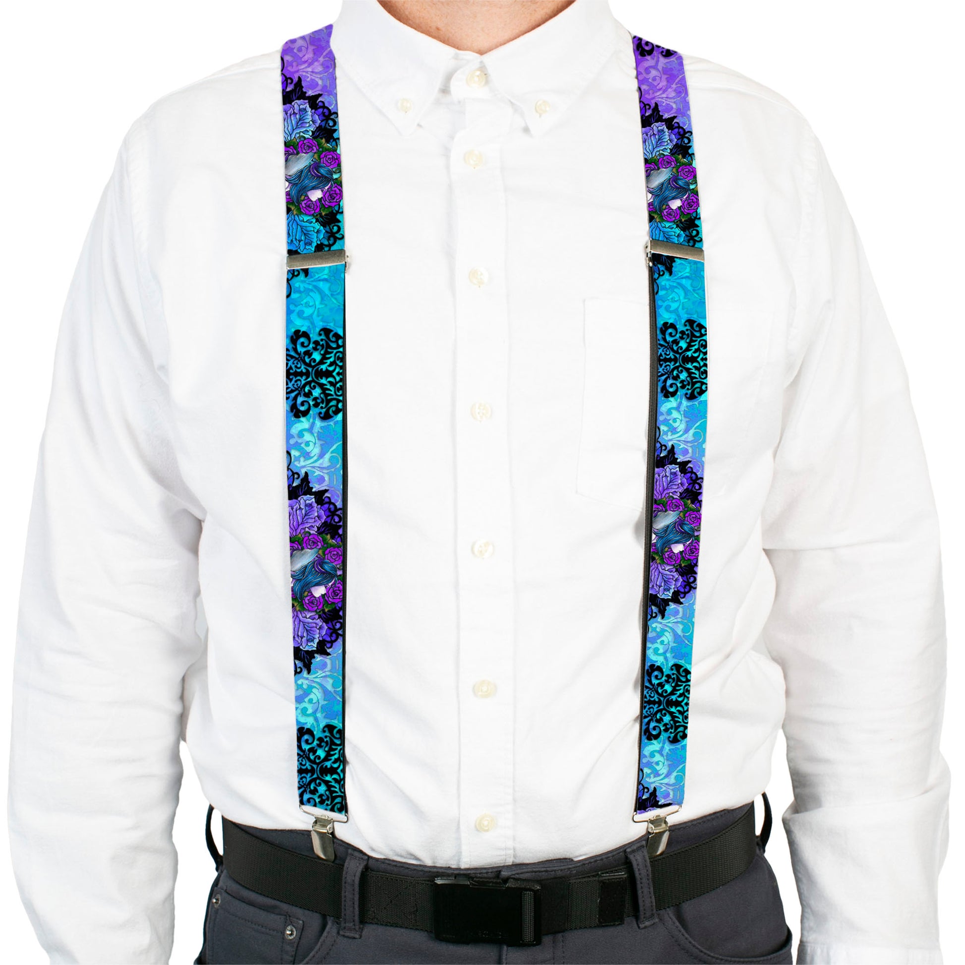 Suspenders - Tattoo Johnny-Fairy Blue Hair Suspenders Tattoo Johnny
