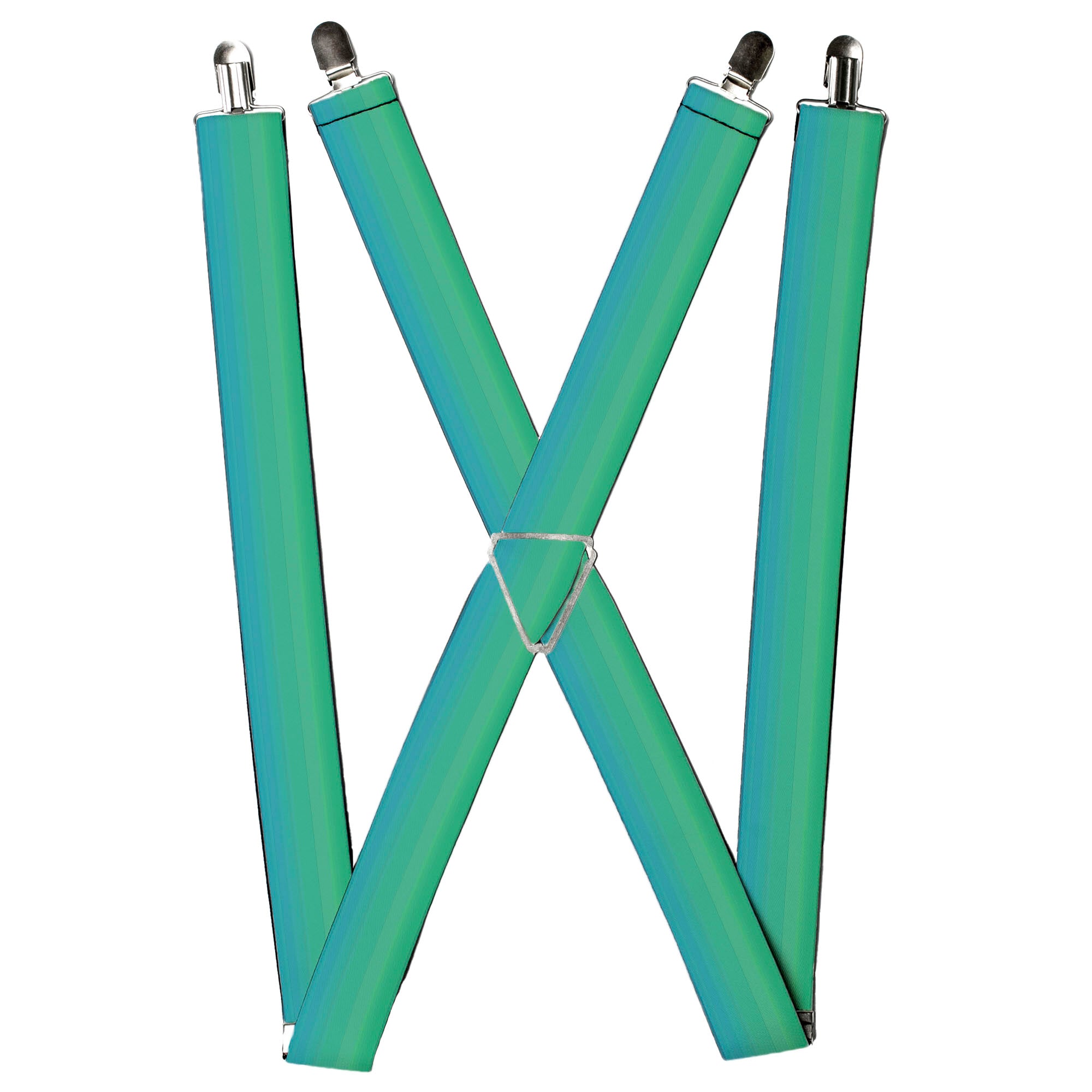 Suspenders - Teal Ombre