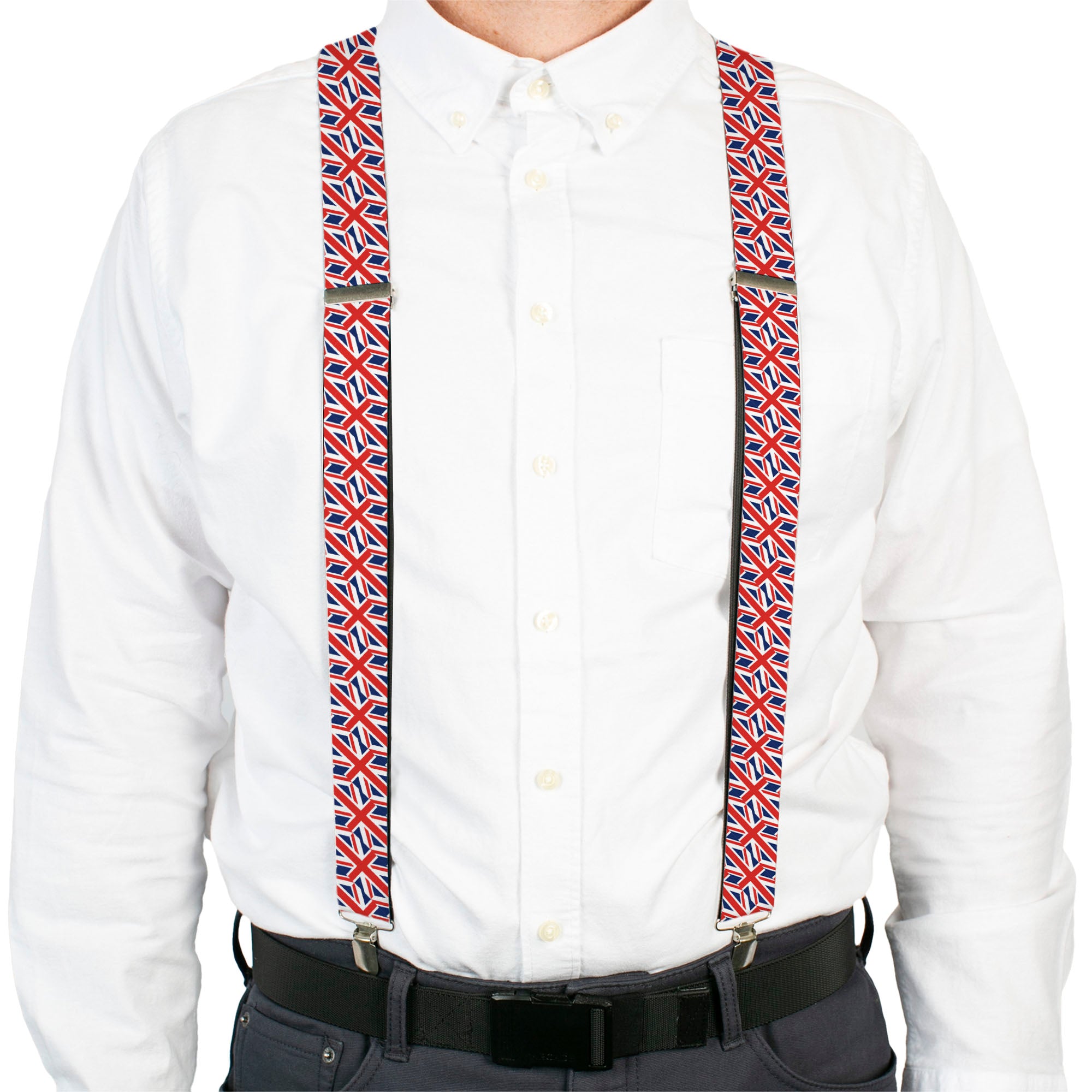 Suspenders - United Kingdom Flags Diagonal