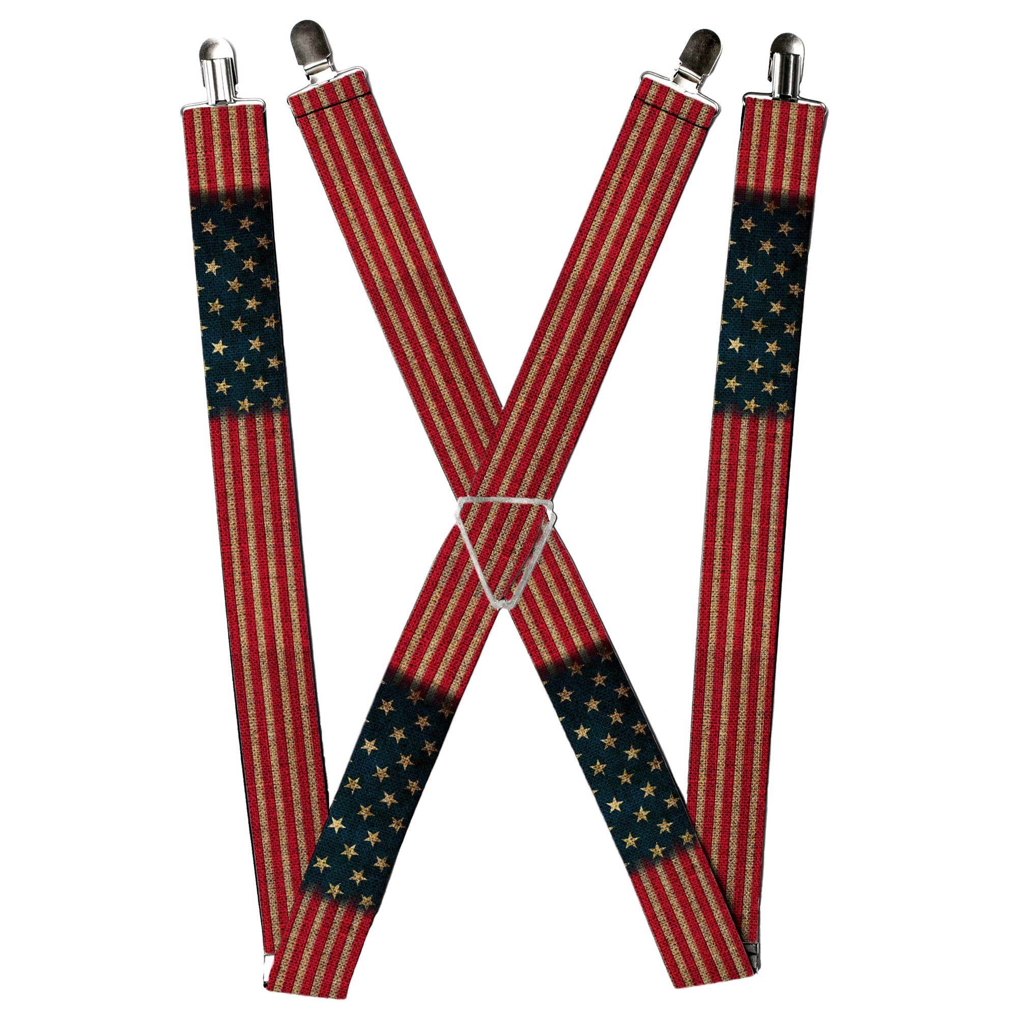 Suspenders - Vintage US Flag Stretch