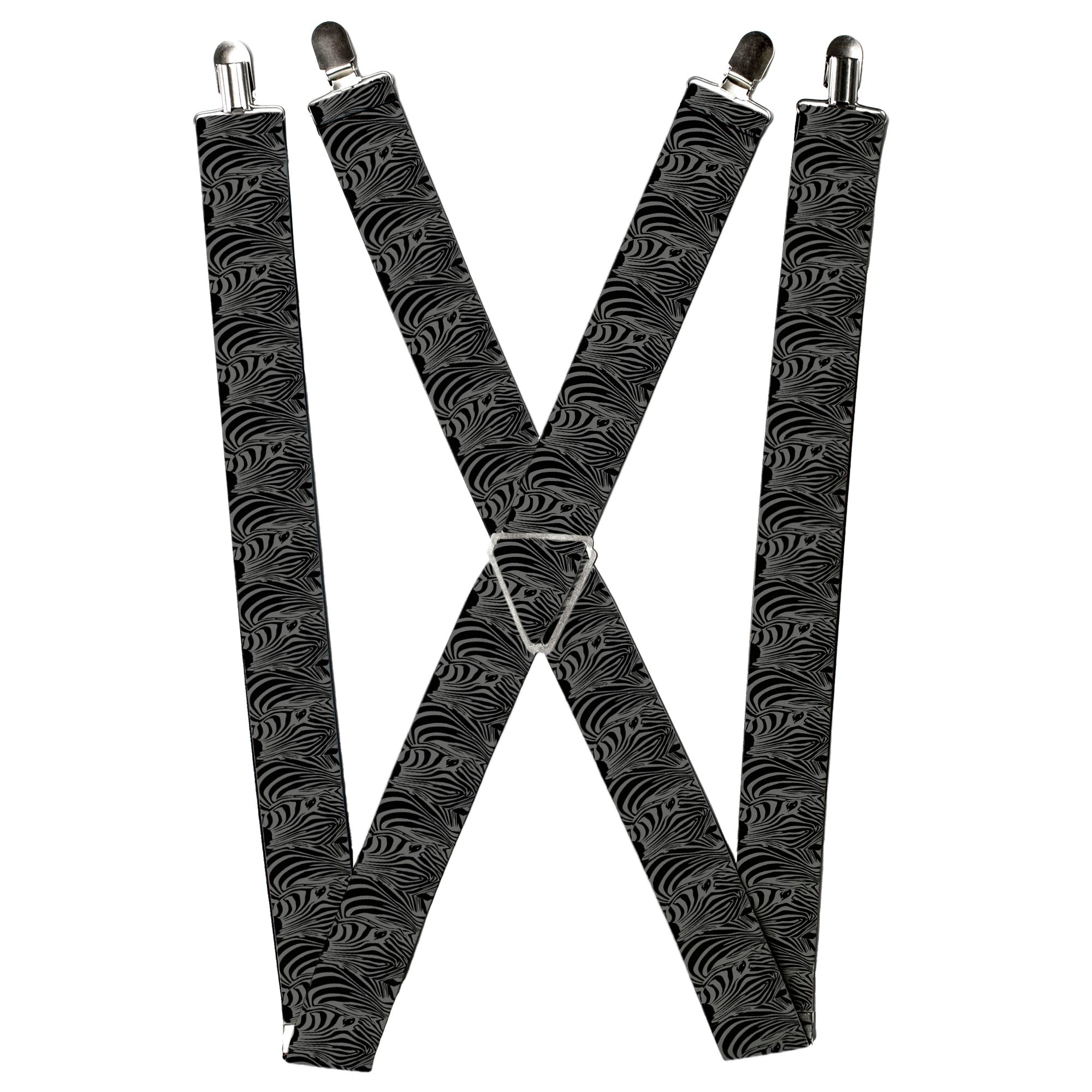 Suspenders - Zebra Head Black/Gray