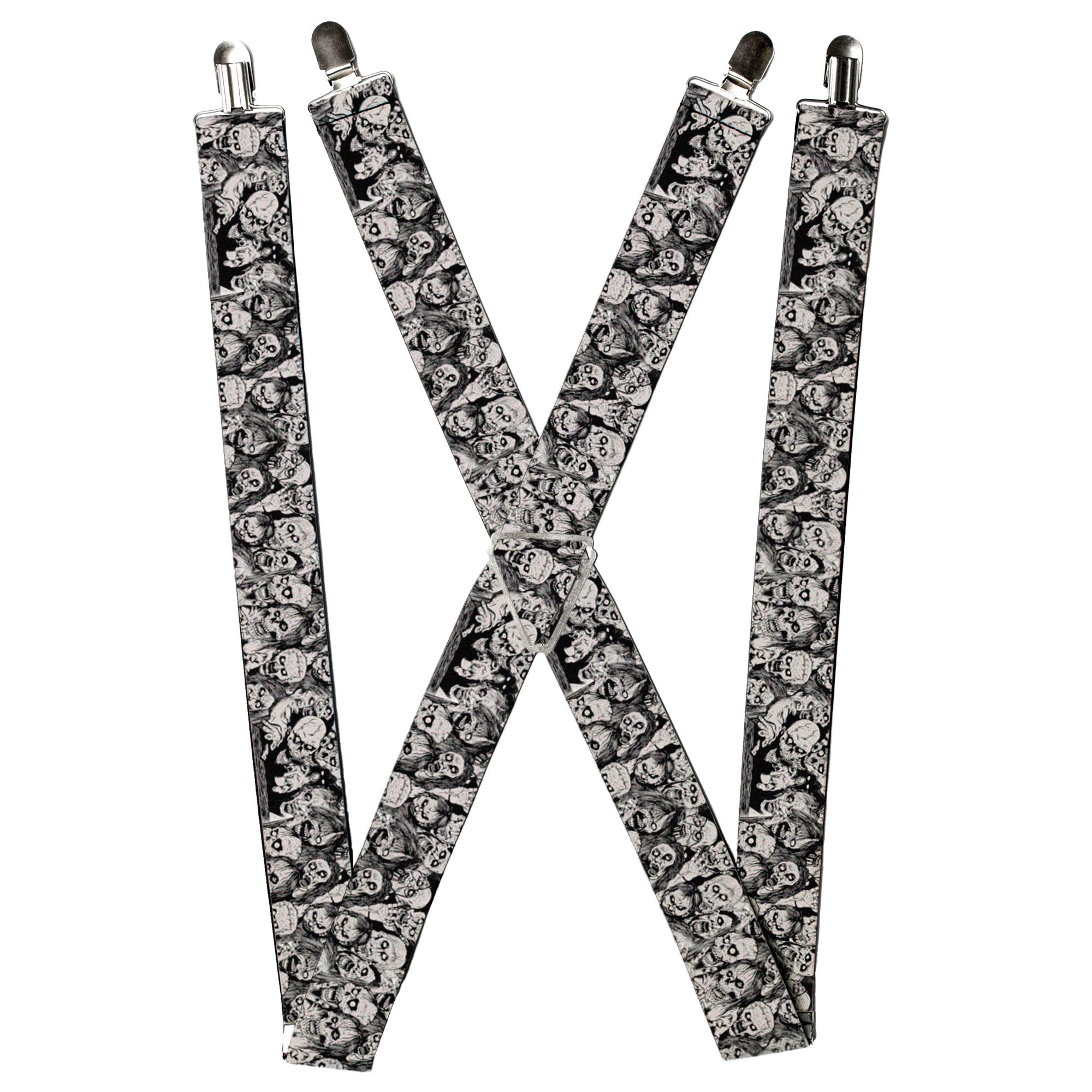 Suspenders - Zombie Skulls Sketch