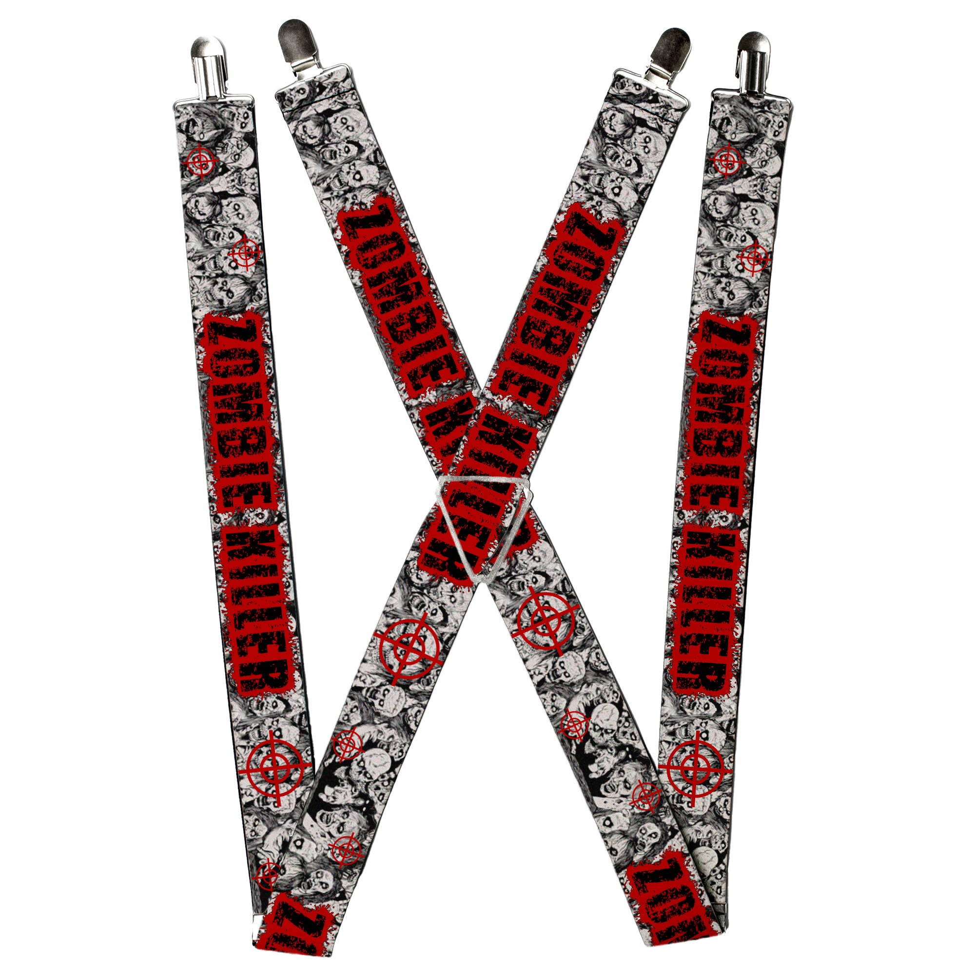 Suspenders - ZOMBIE KILLER w/Stacked Zombies Sketch